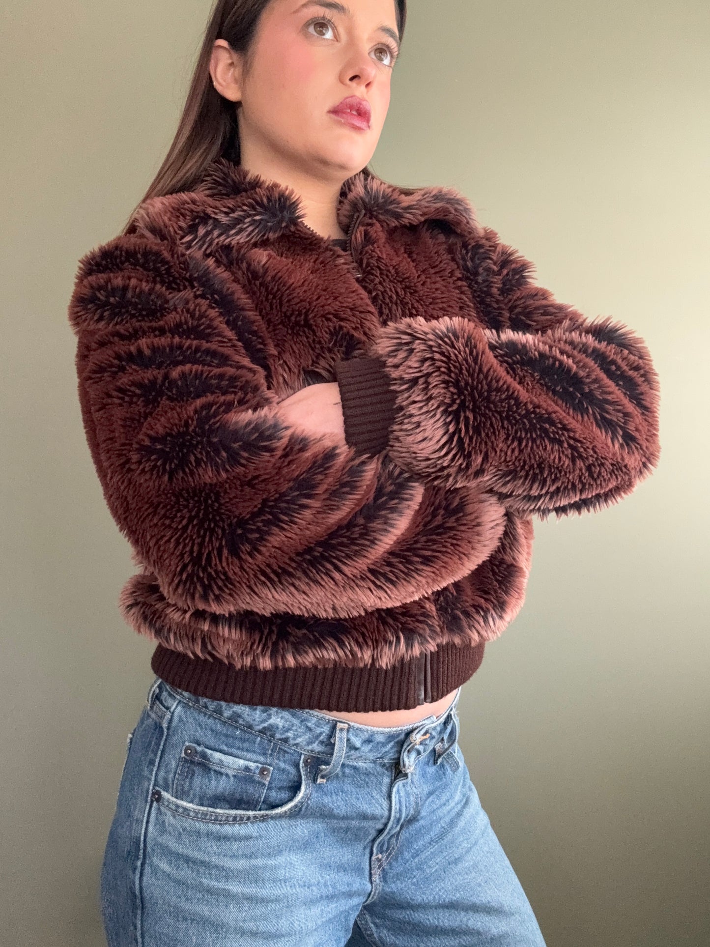 Faux Fur Jacket (UK12)