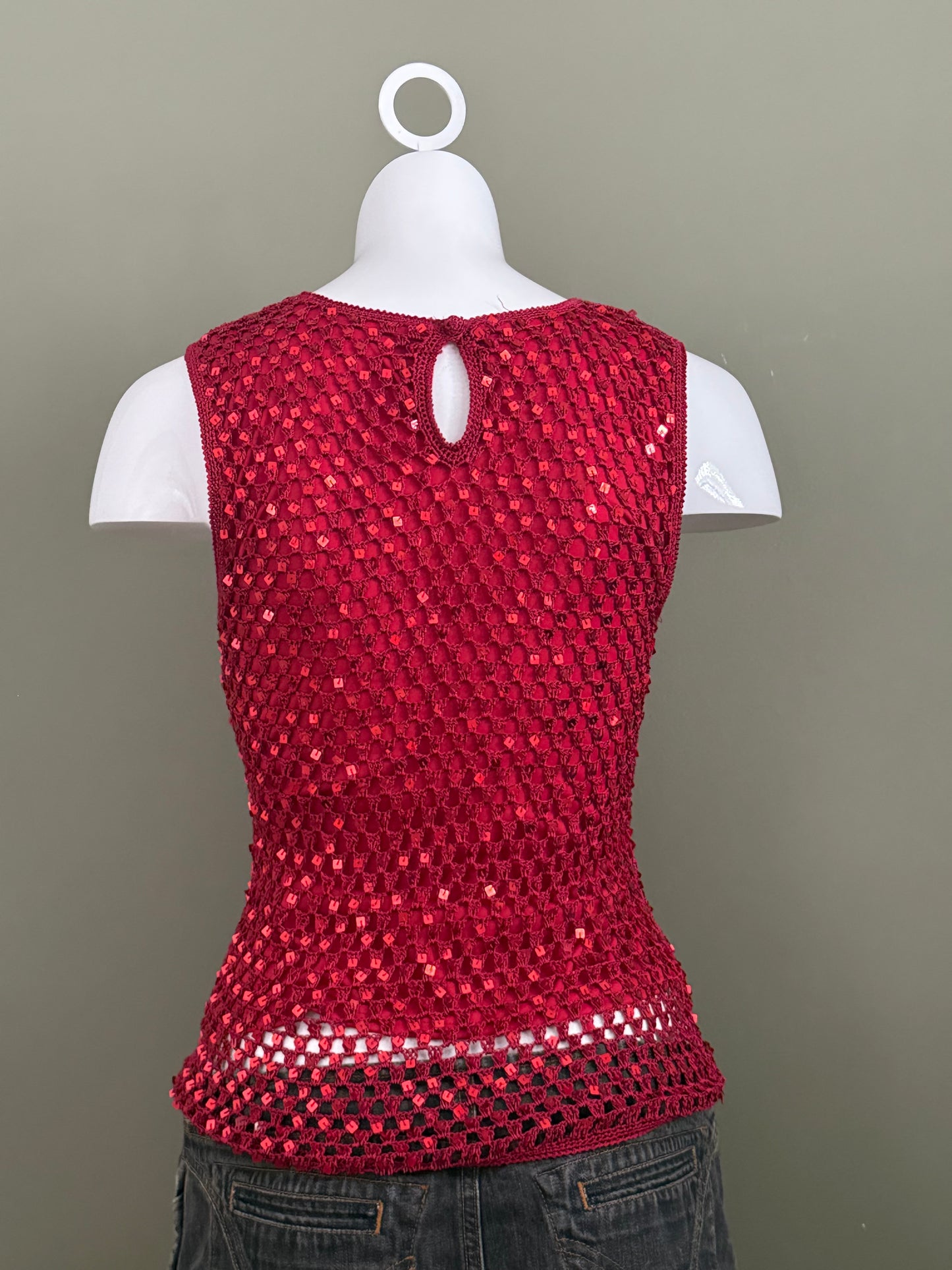 Crochet Sequin Top (UK10)