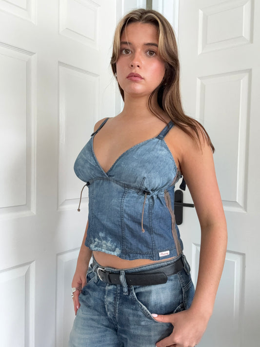 Firetrap Denim Cami Top (M)