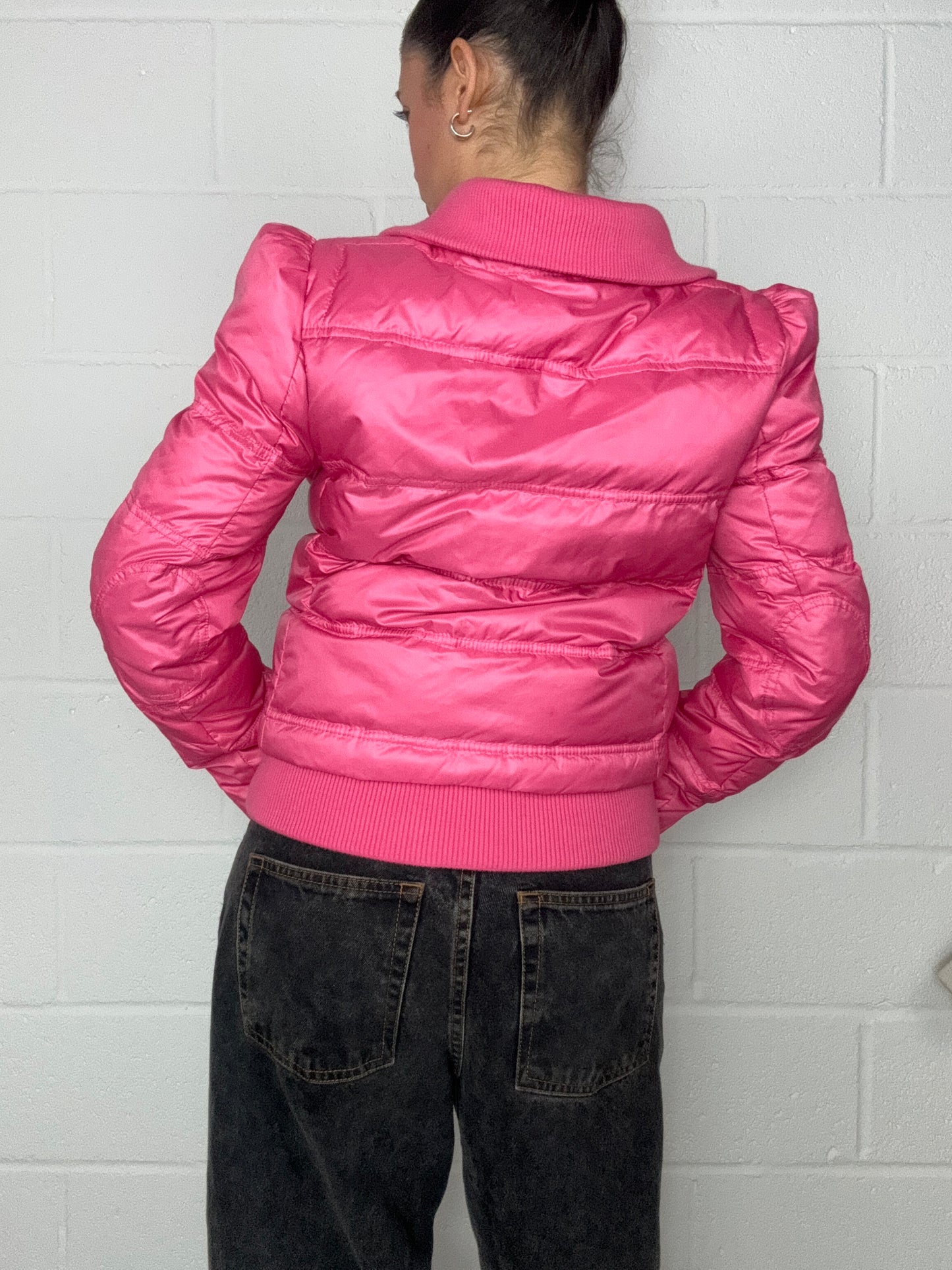 Pink Juicy Couture Puffer Jacket (M)