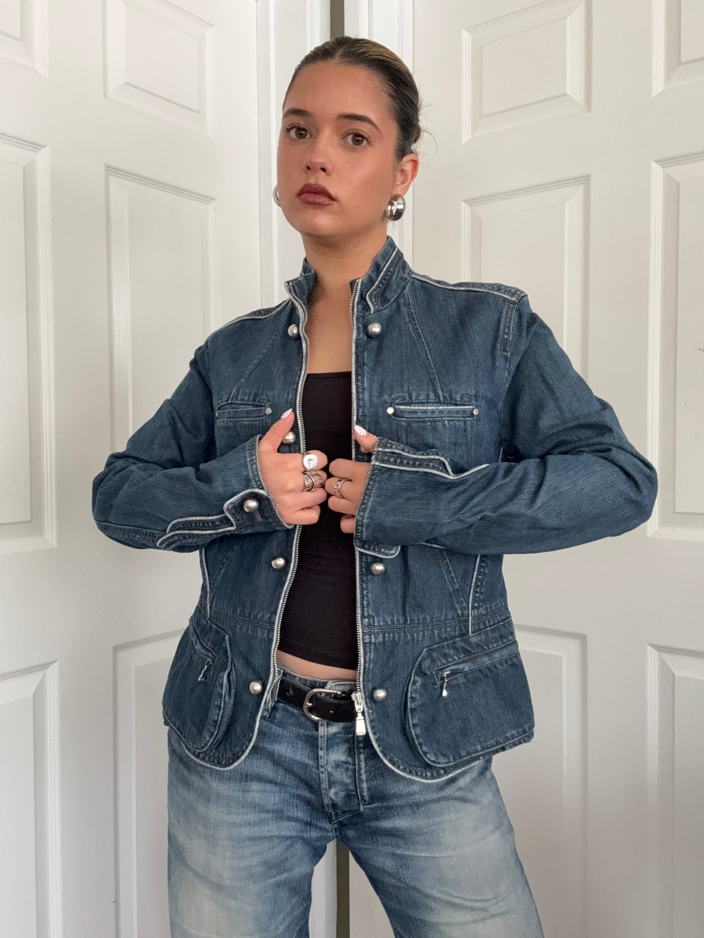 Ted Baker Denim Military Jacket (M)