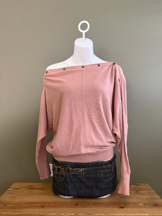 Allsaints Batwing Popper Jumper (M)