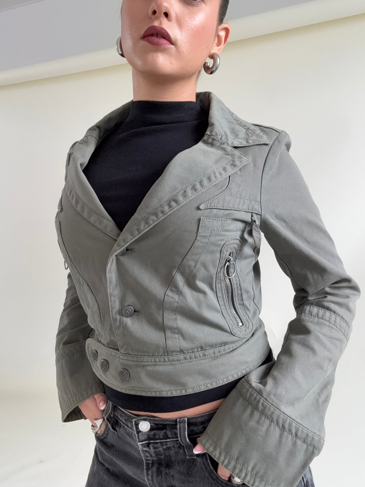 Vintage Diesel Cropped Jacket (M)