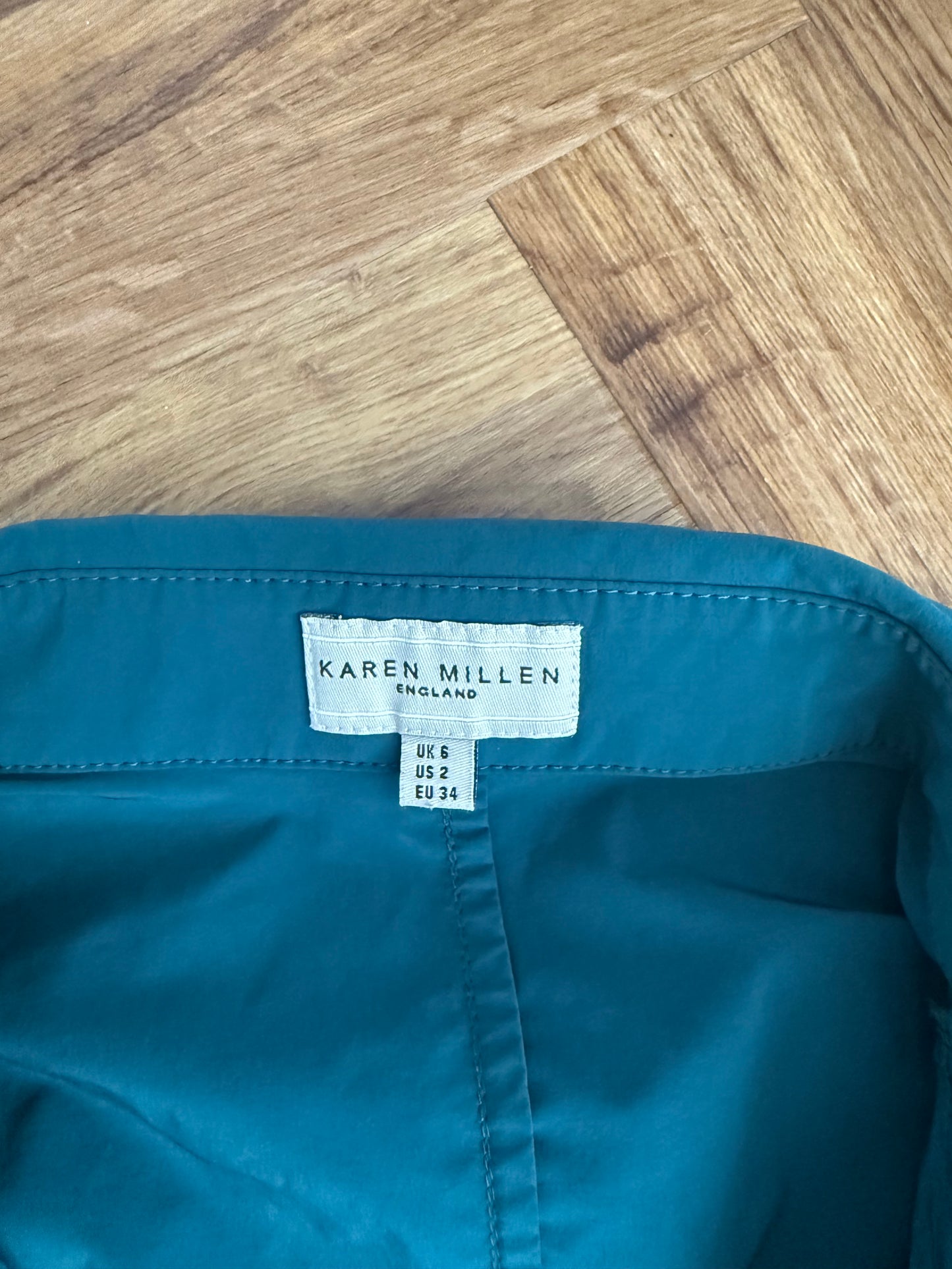 Karen Millen Fitted Slinky Shirt (UK6)