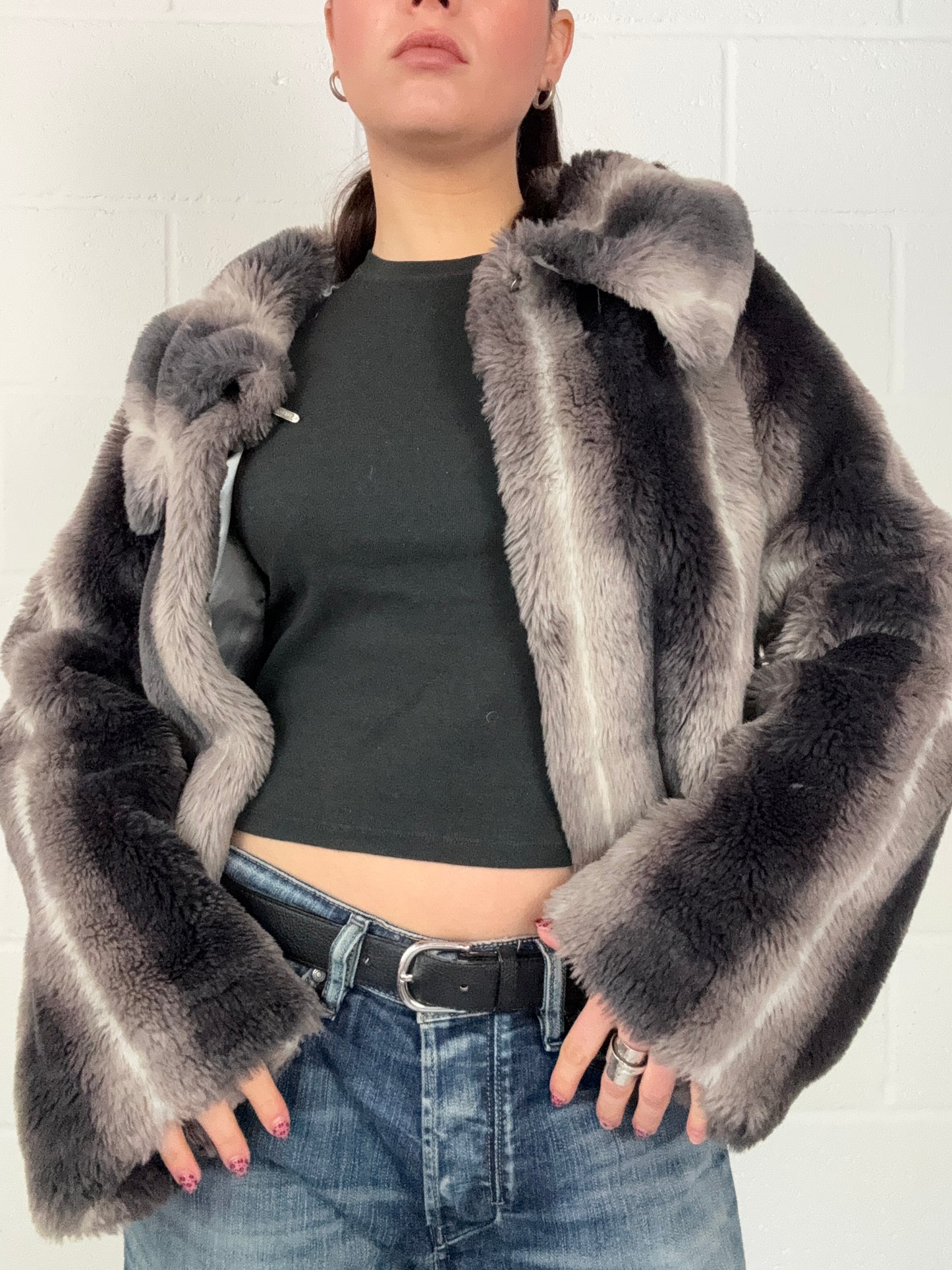 Faux Fur Jacket (M)