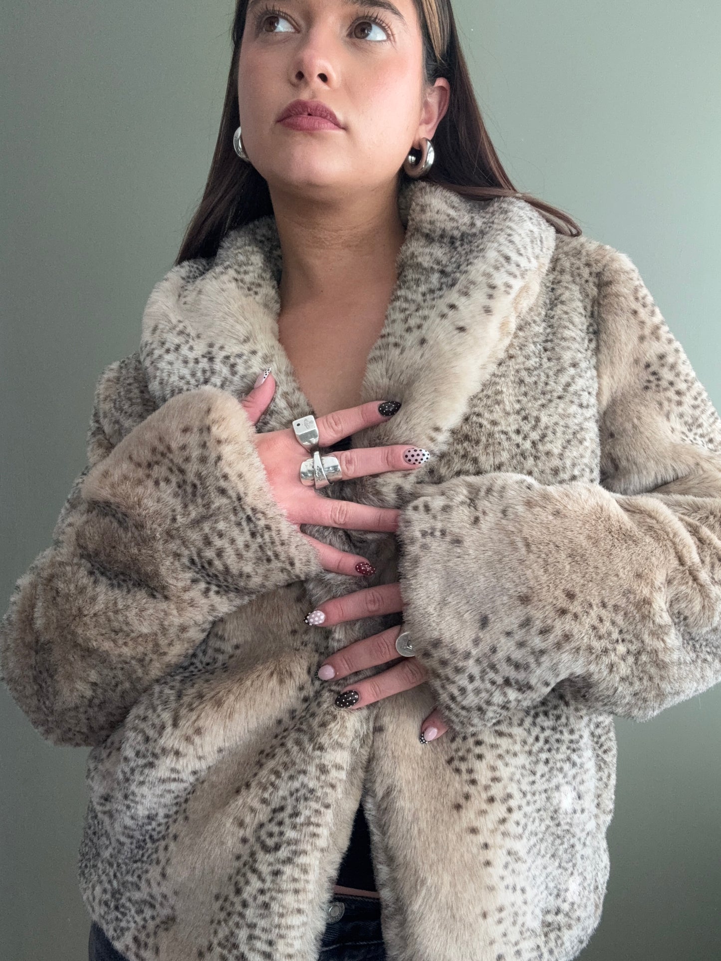 Faux Fur Jacket (S)
