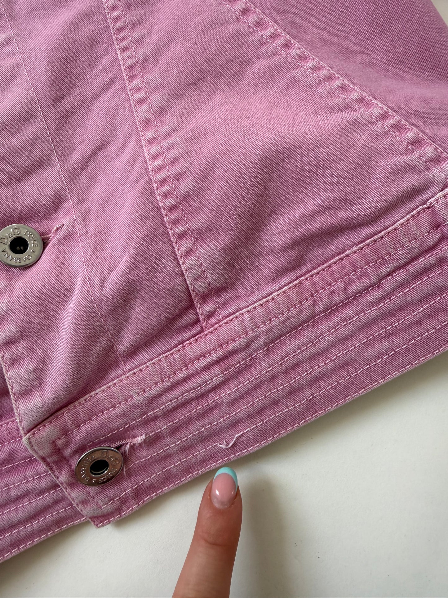Dolce & Gabbana Pink Denim Jacket (S)
