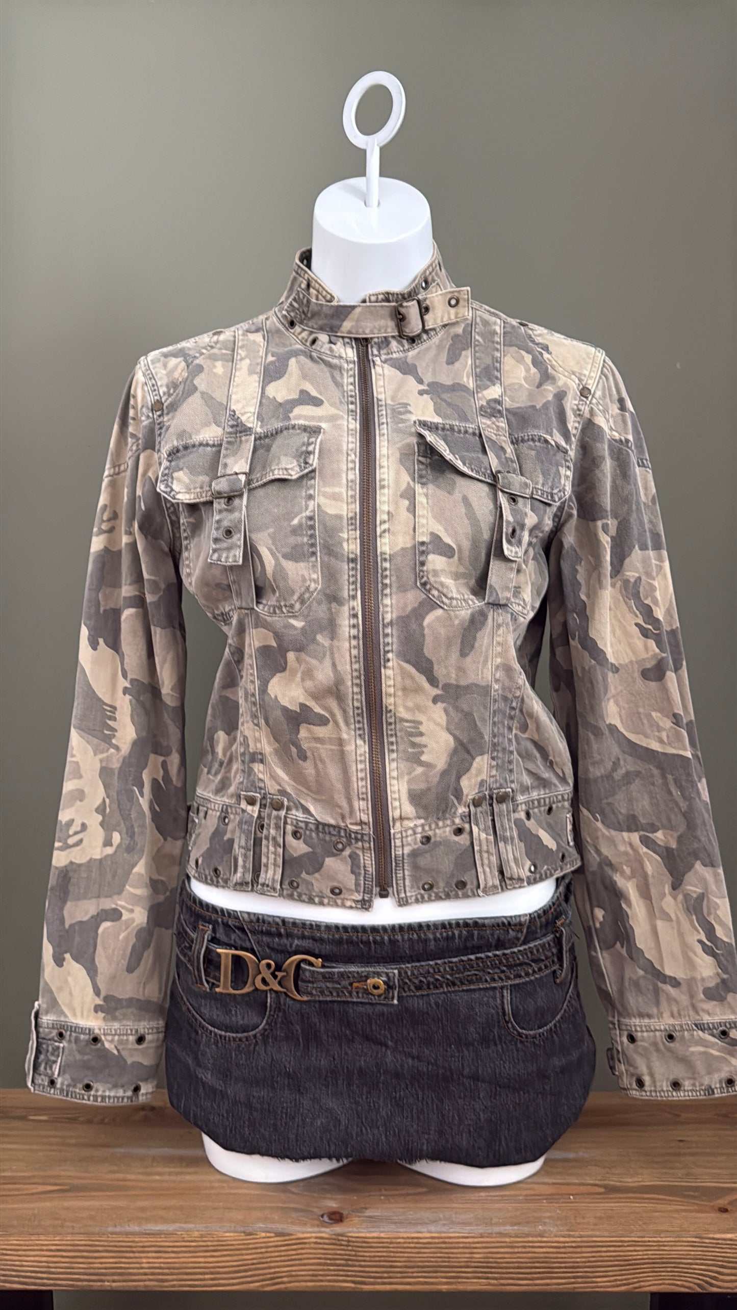 Camo Cargo Jacket (UK14)