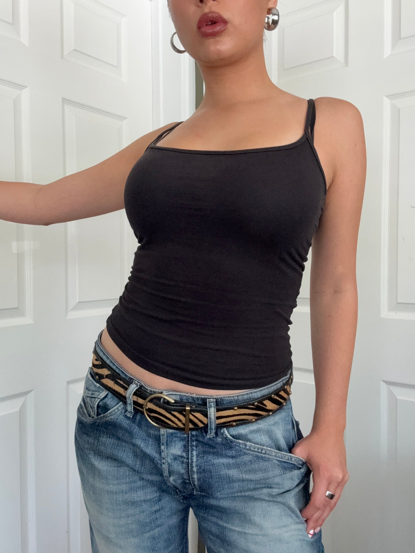 Karen Millen Leather Belt (XS)