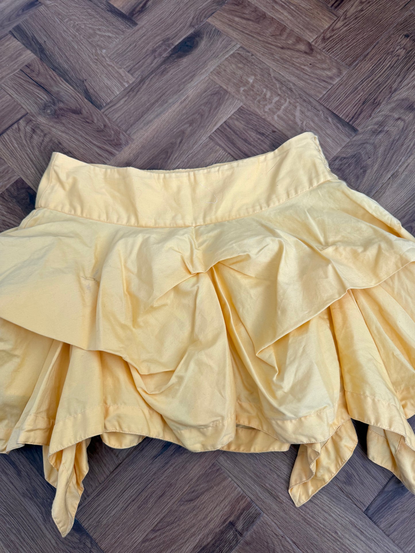 Yellow Allsaints Ruffle Skirt (UK10)