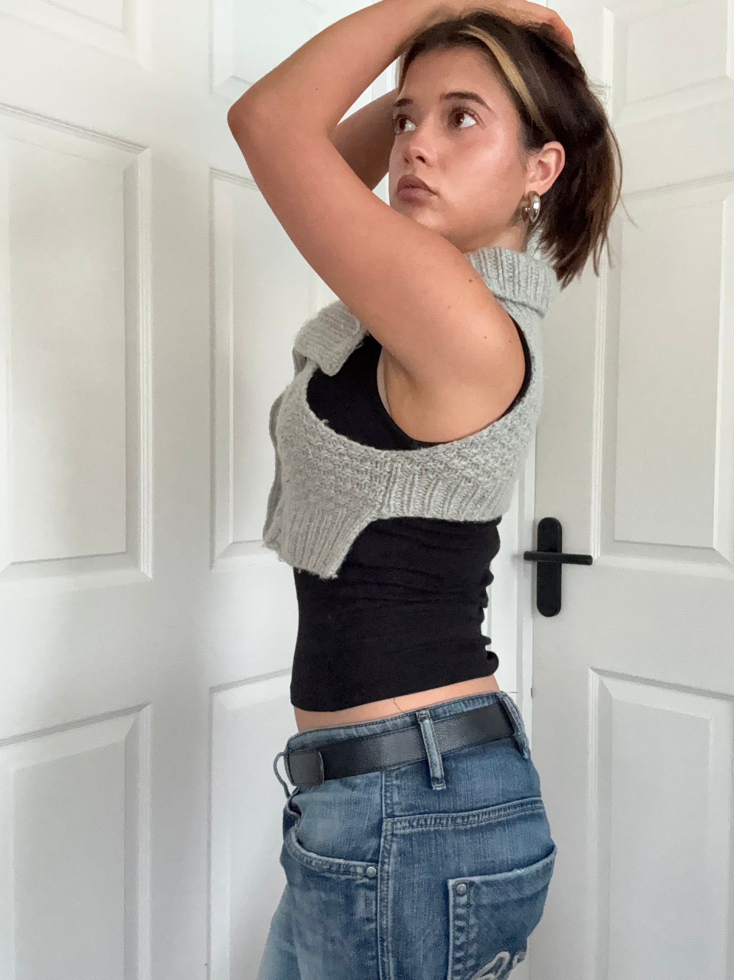 Cropped Knit Allsaints Jumper (UK10)