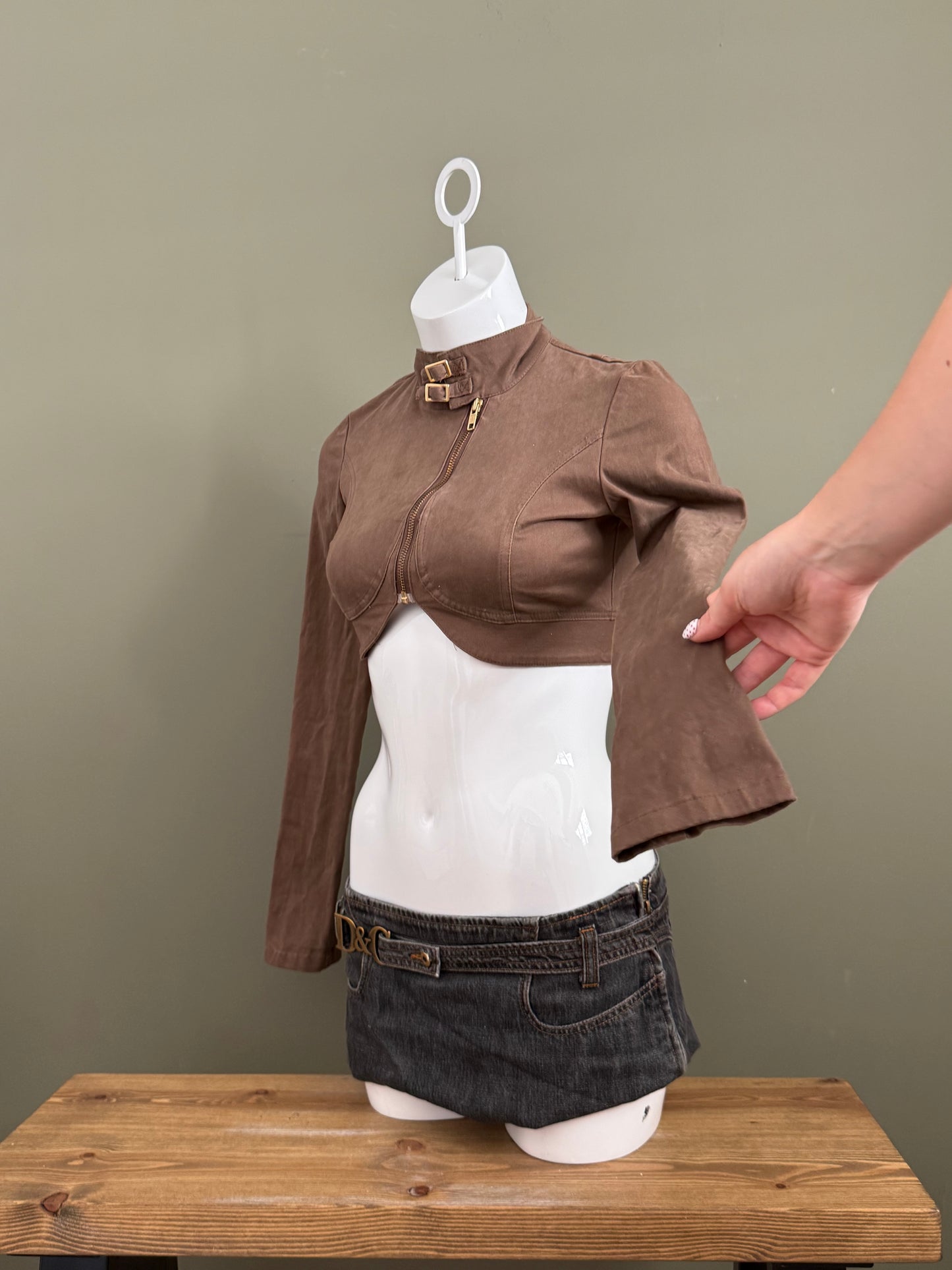 Super Crop Buckle Jacket (XS)