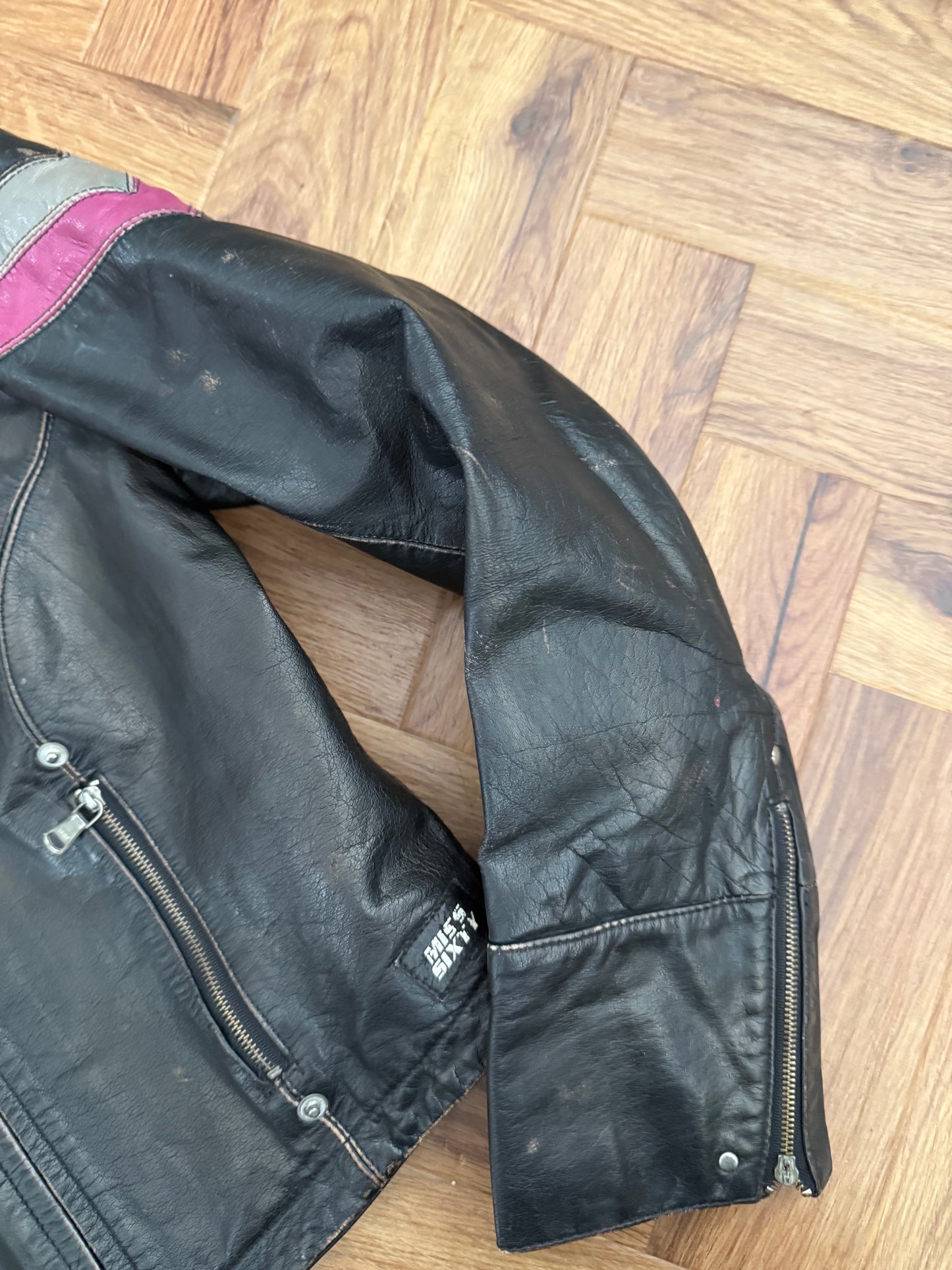 Miss Sixty Leather Racer Jacket (S)