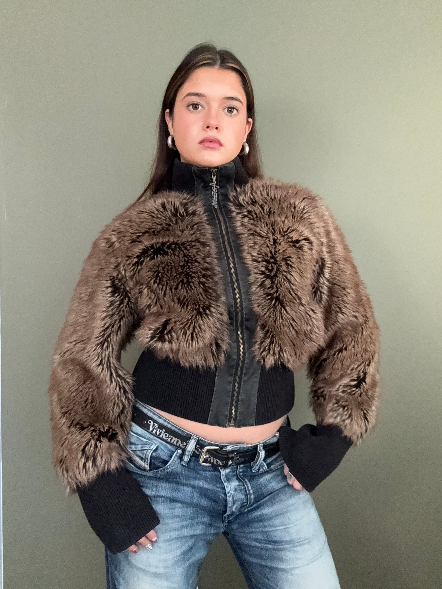 Faux Fur Firetrap Jacket (M)