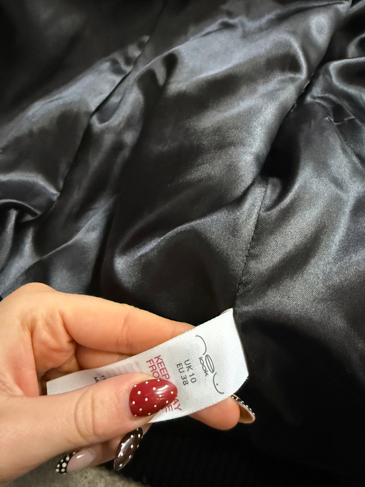 Fitted Leather Jacket (UK10)