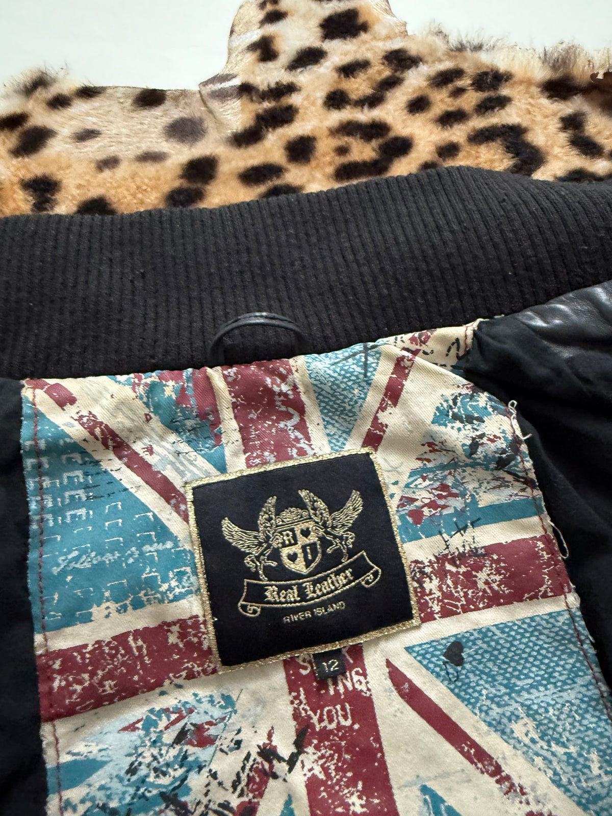 Vintage Leather Jacket (UK12)
