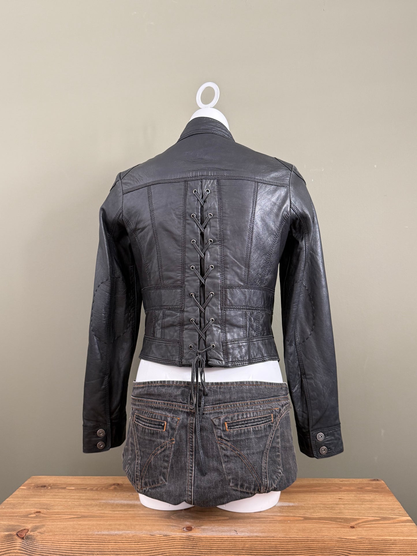 Leather Corset Jacket (UK12)