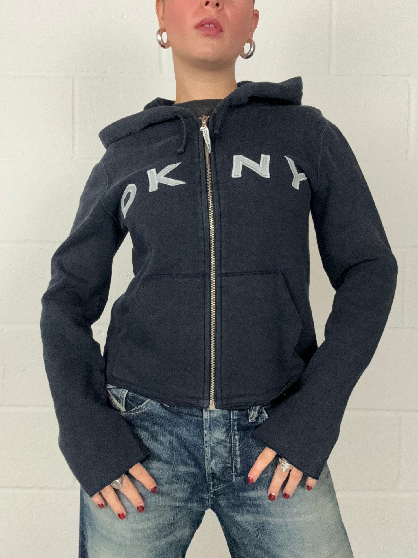 DKNY Zip Hoodie (M)