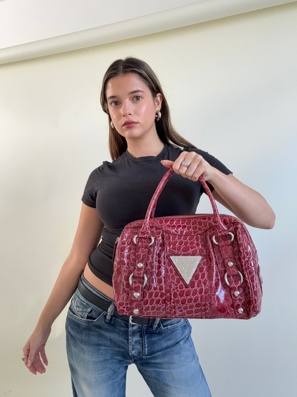 Vintage Guess Bowler Bag