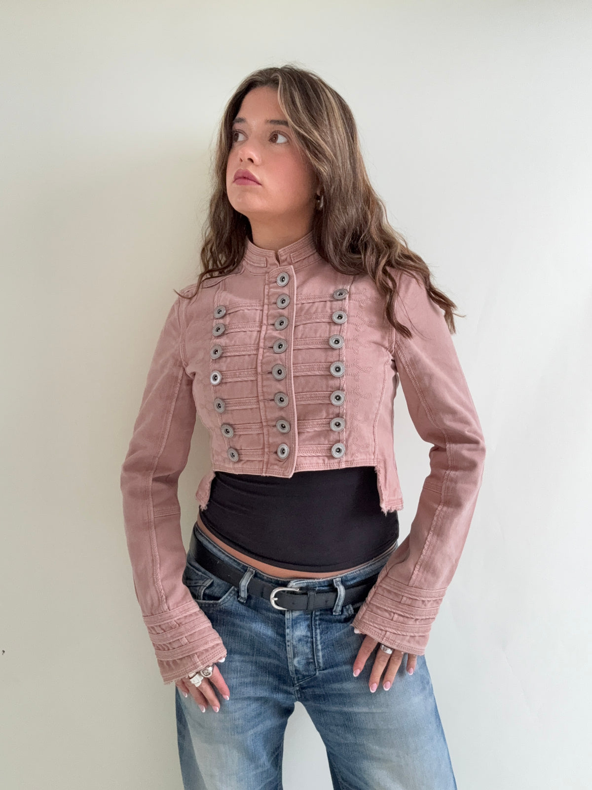 Cropped Vintage Military Jacket (S)
