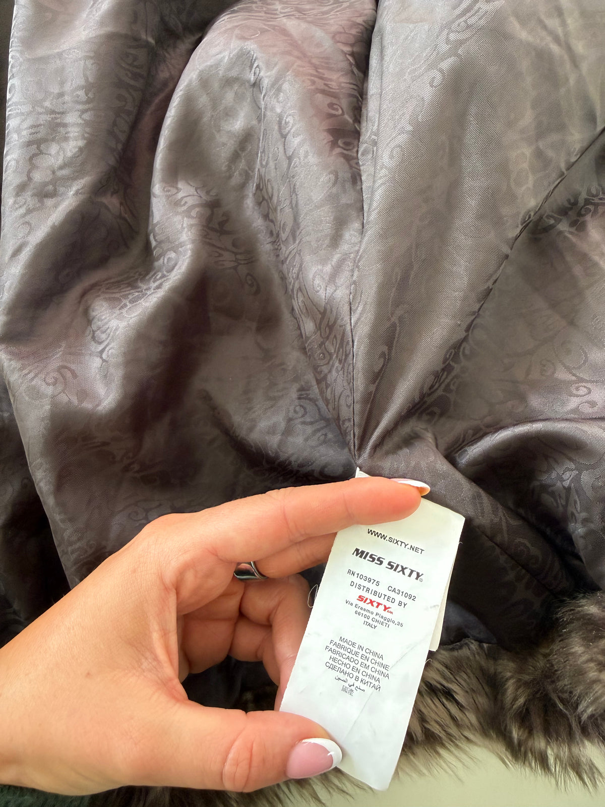 Miss Sixty Faux Fur Jacket (S)