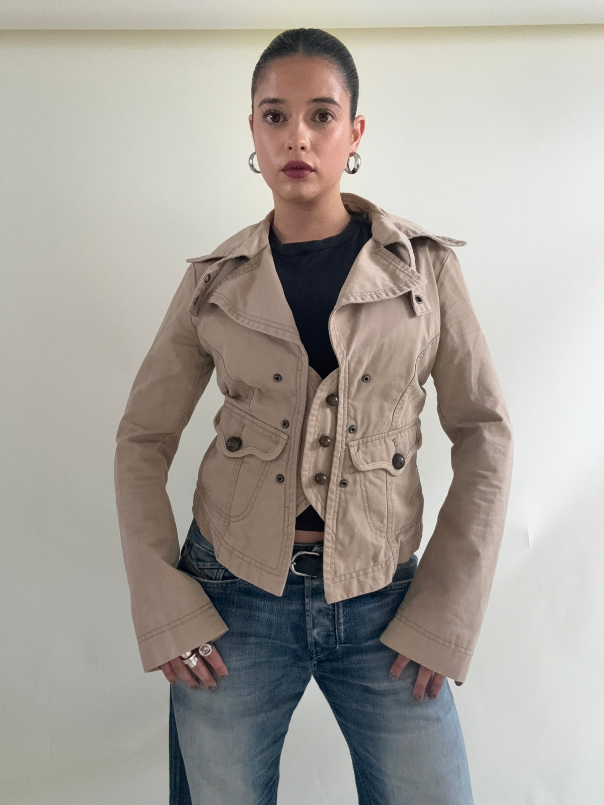 Diesel Beige Military Jacket (L)