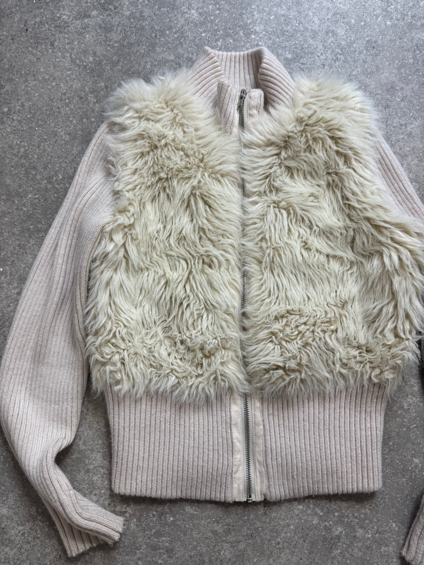 Faux Fur Zip Jumper (UK10)