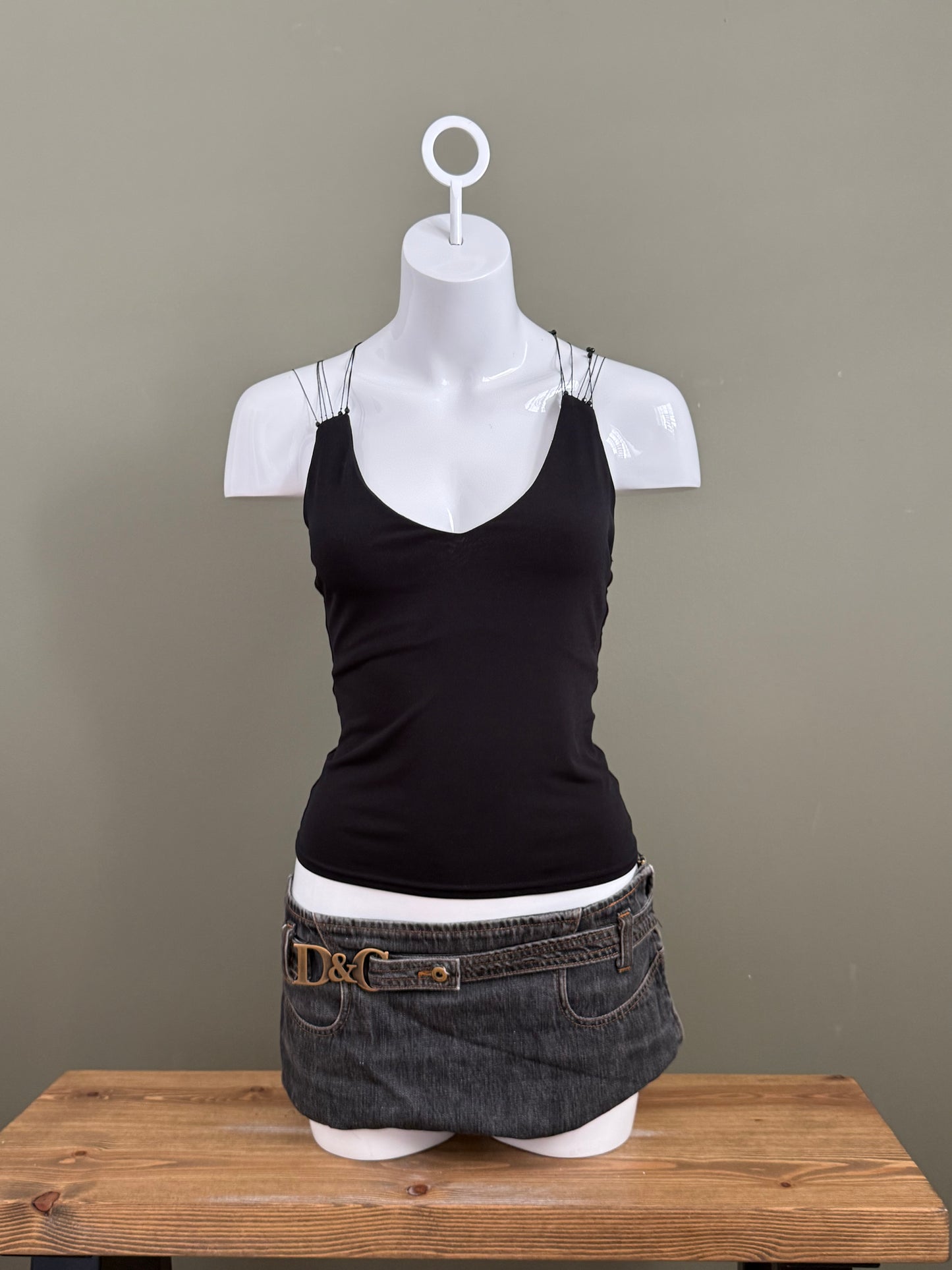 Backless Beaded Cami Top (UK10)