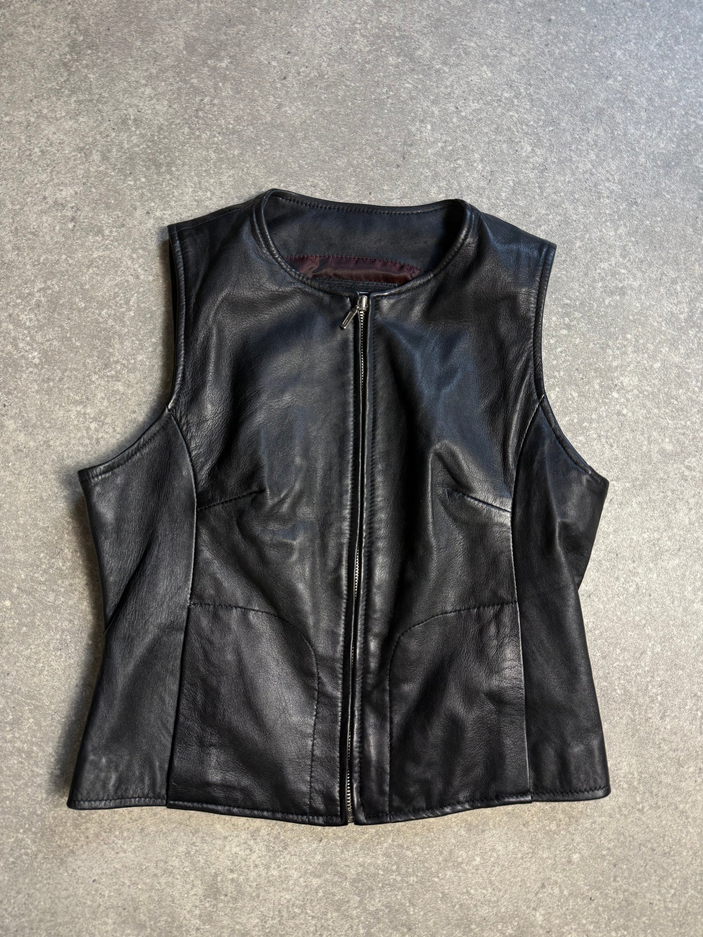 Leather Waistcoat (UK10)