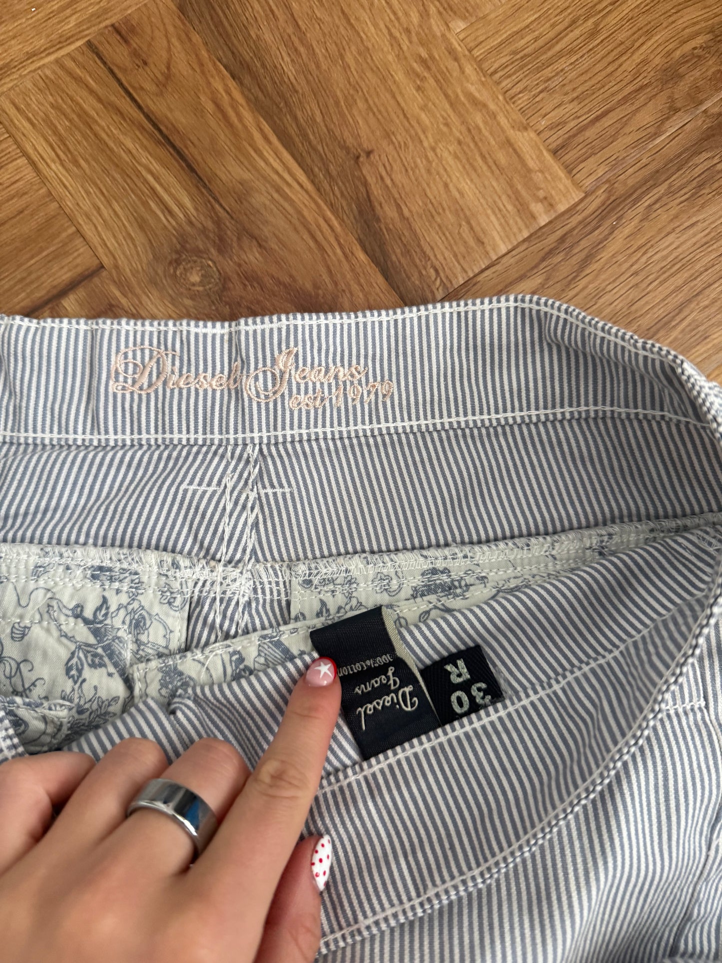 Diesel Cotton Pinstripe Trouser (30R)