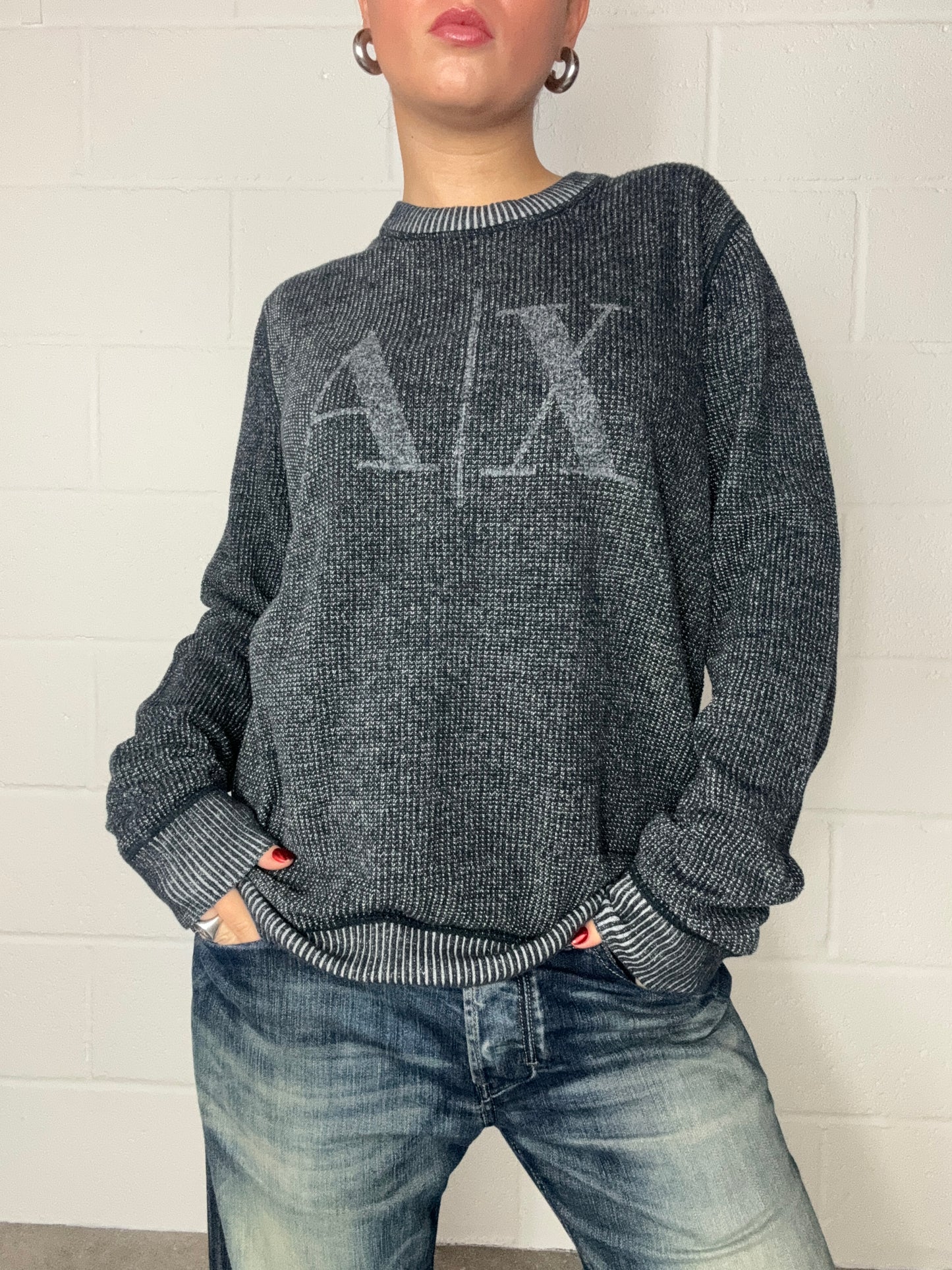 Armani Waffle Knit Jumper