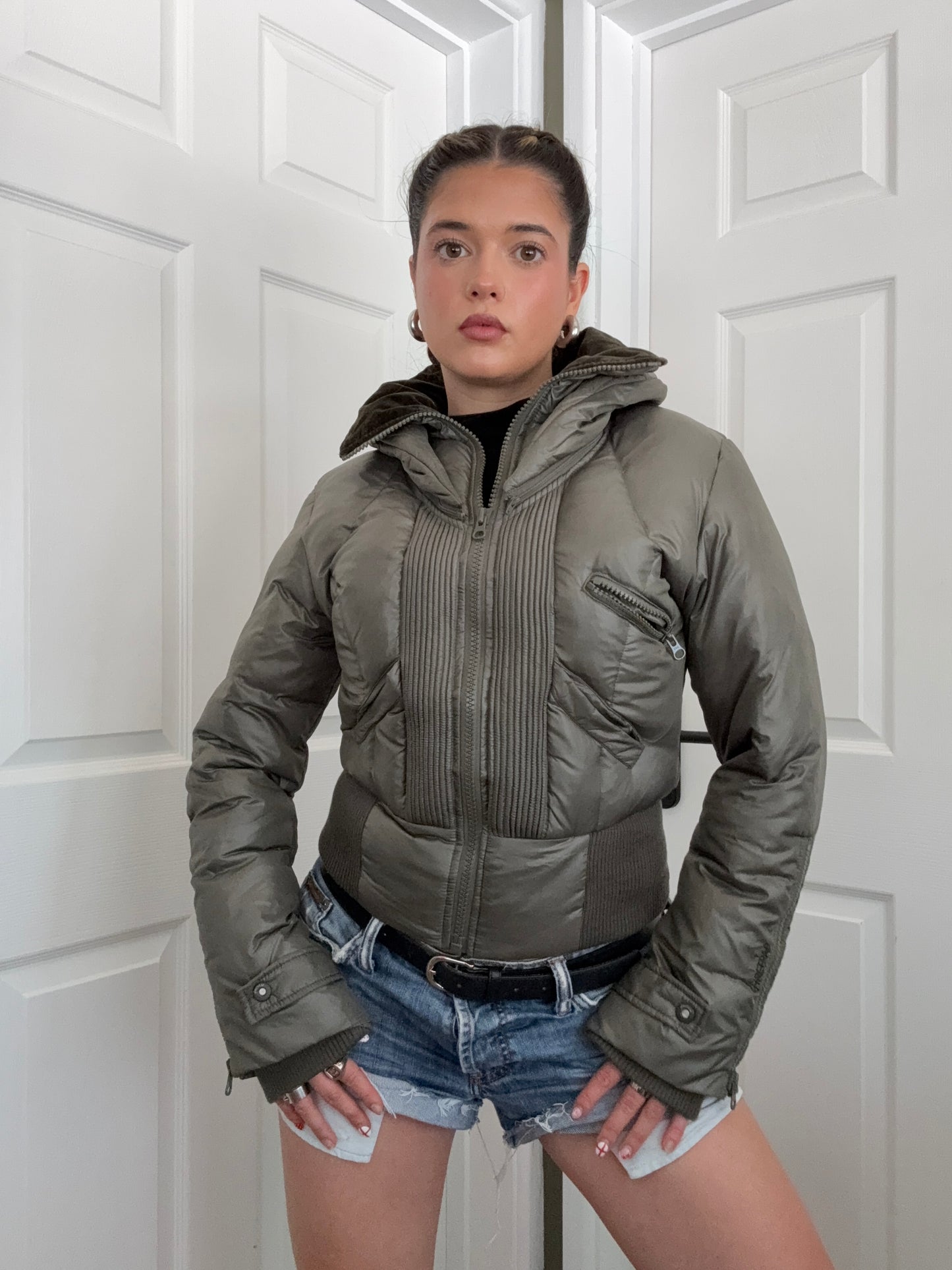 Firetrap Fitted Puffer Jacket (M)