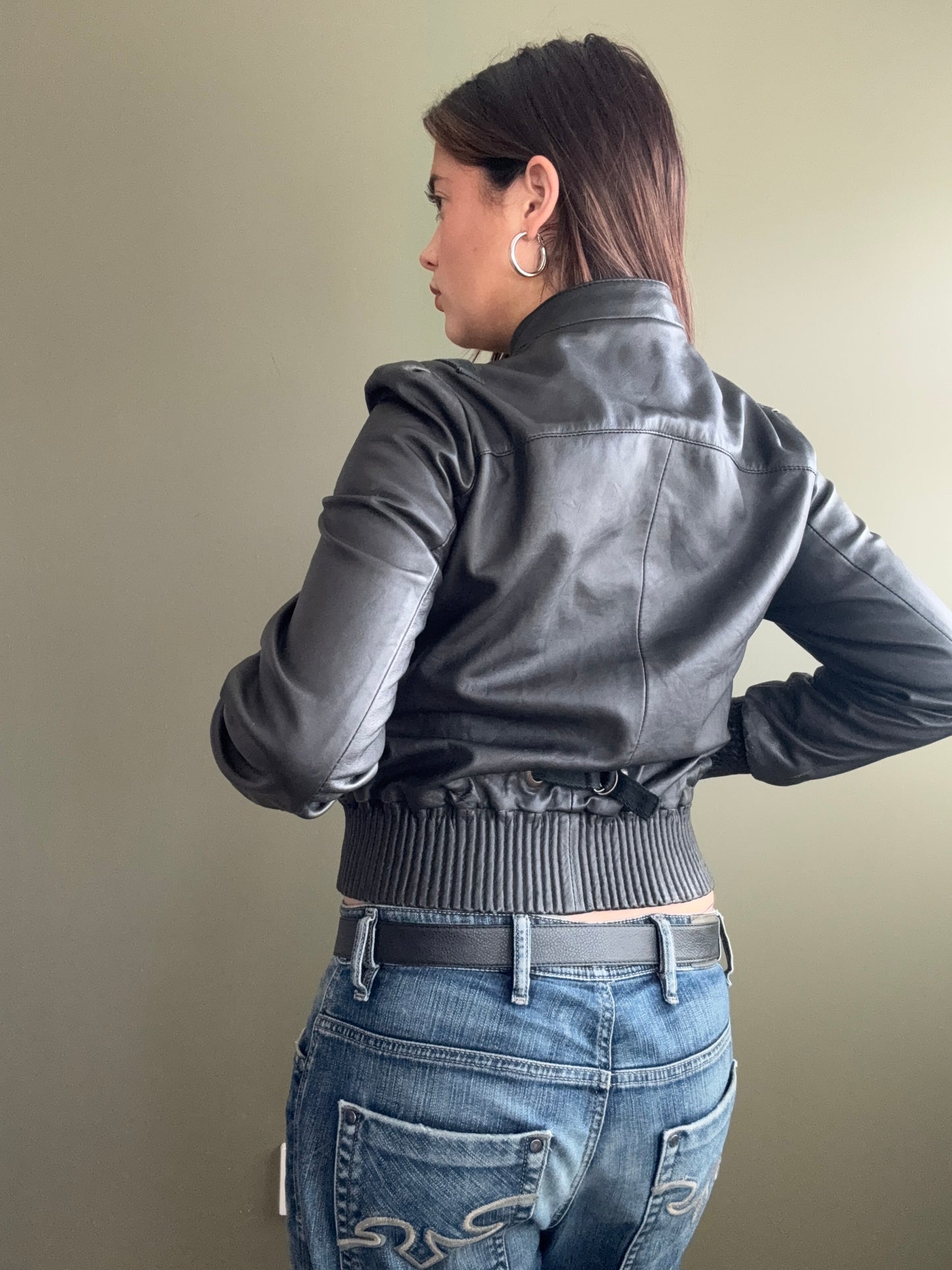Vintage Leather Jacket (UK10)