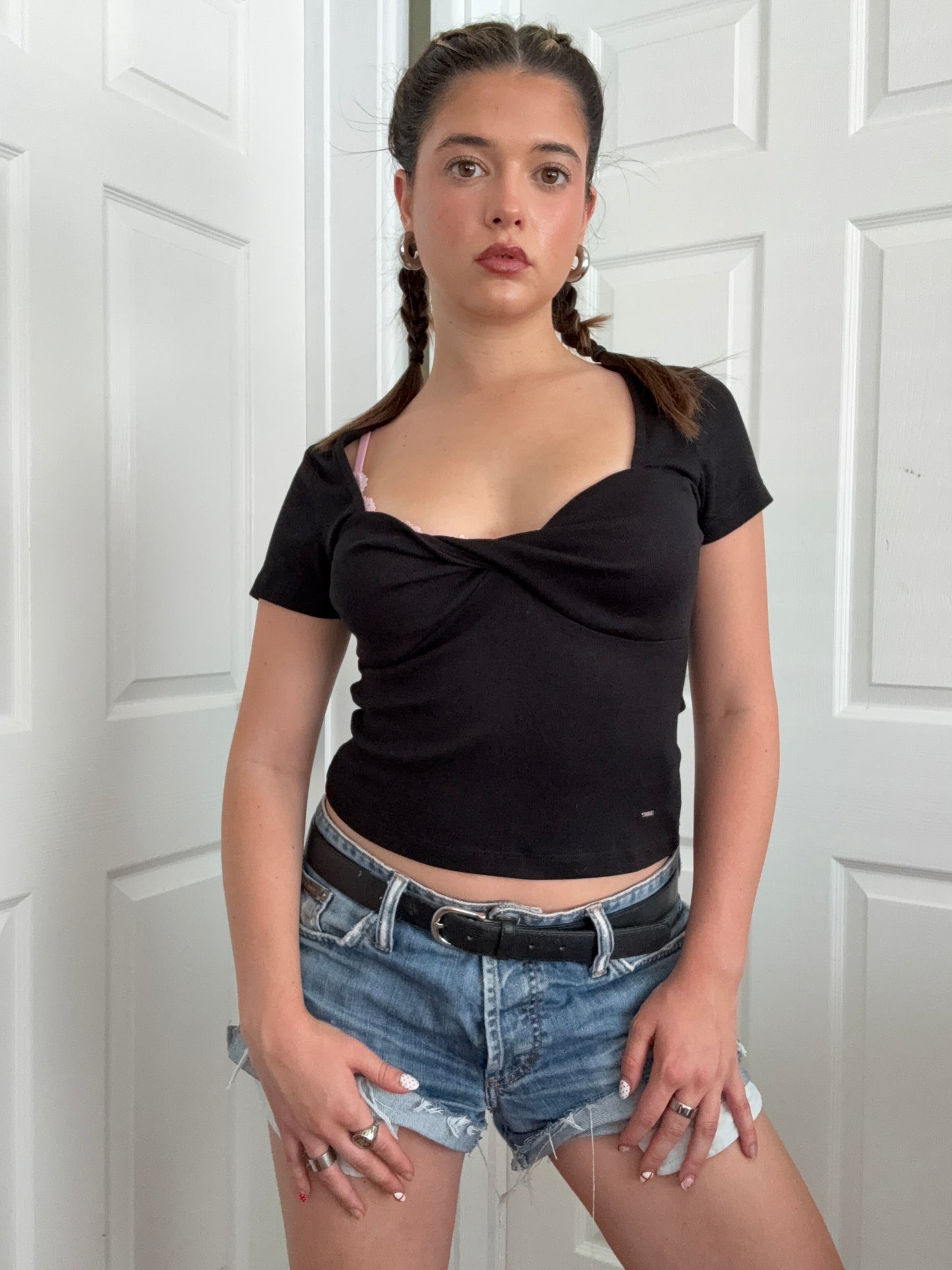 Guess Wrap Crop Top (M)