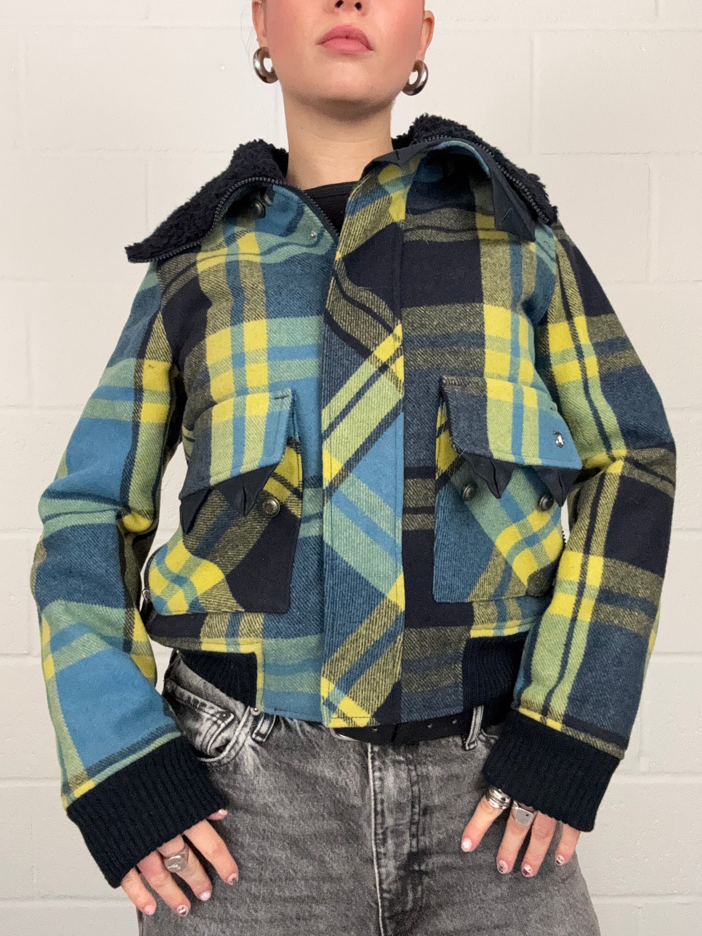 Diesel Tartan Wool Jacket (XS)