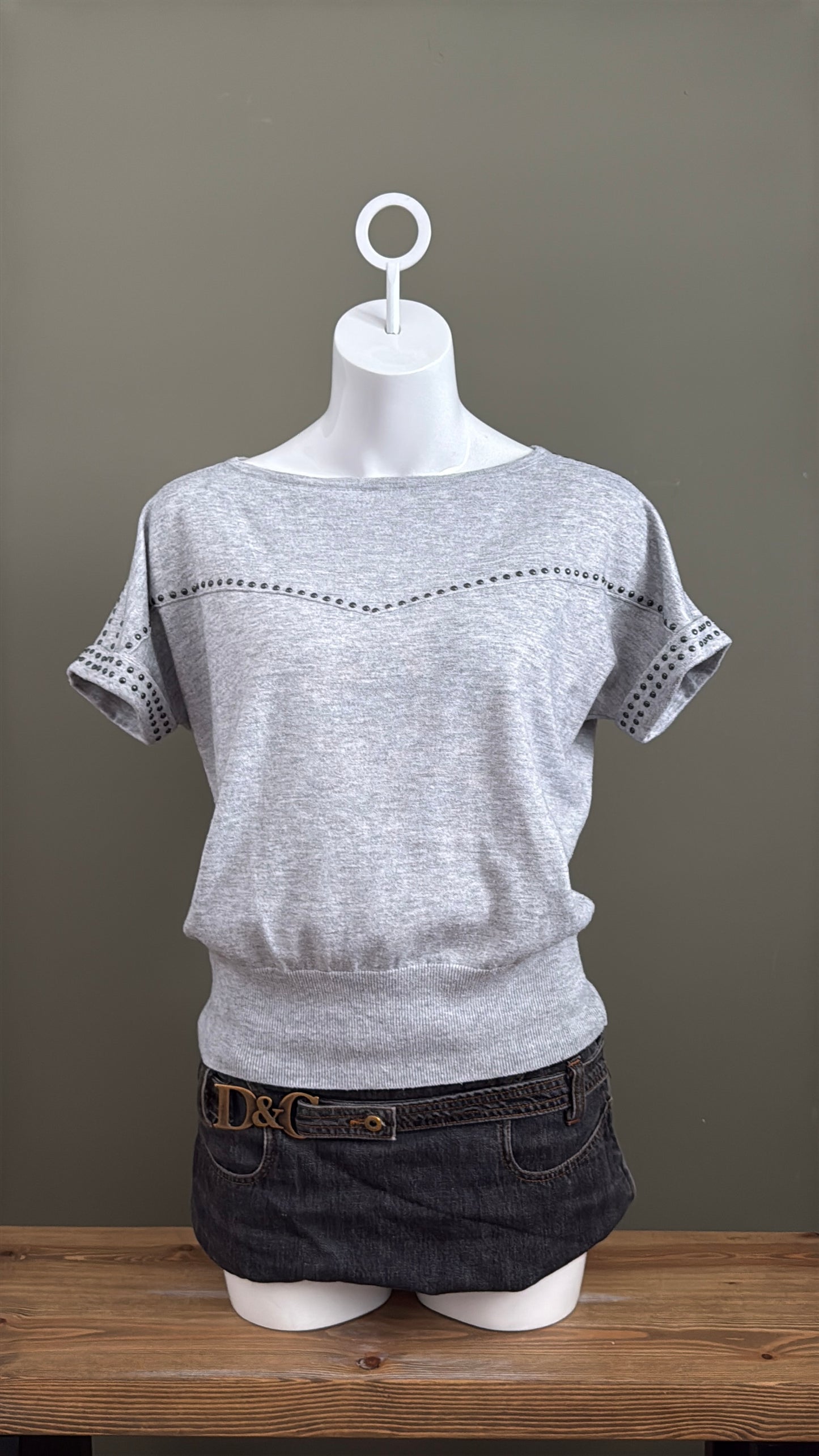 Studded Knit Top (S)