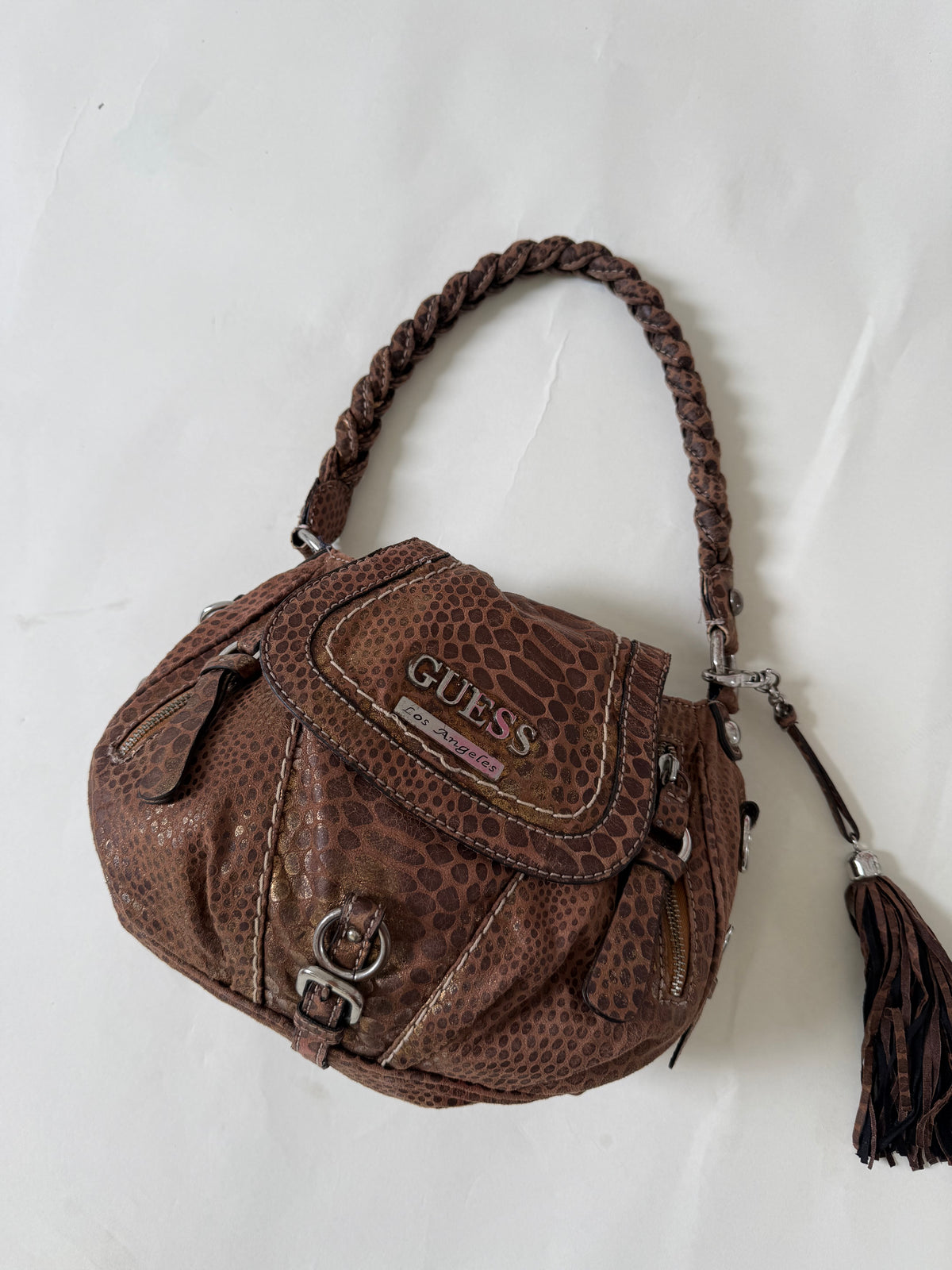 Guess Animal Print Shoulder Bag