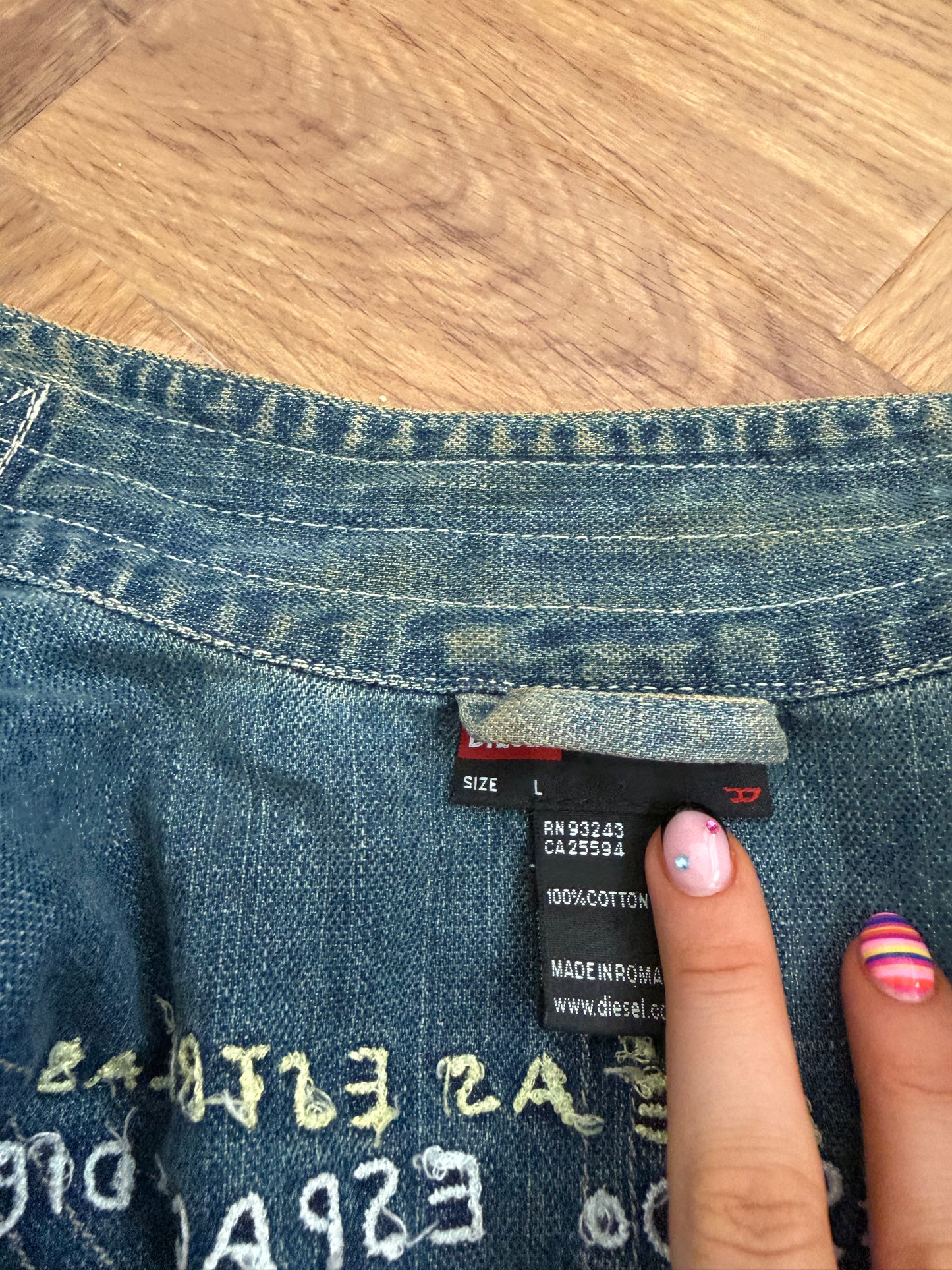 Diesel Denim Biker Jacket (L)