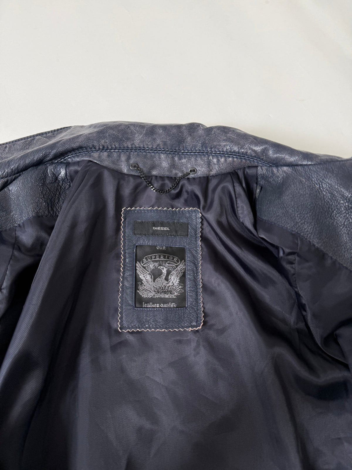 Diesel Leather Bomber Jacket (S)