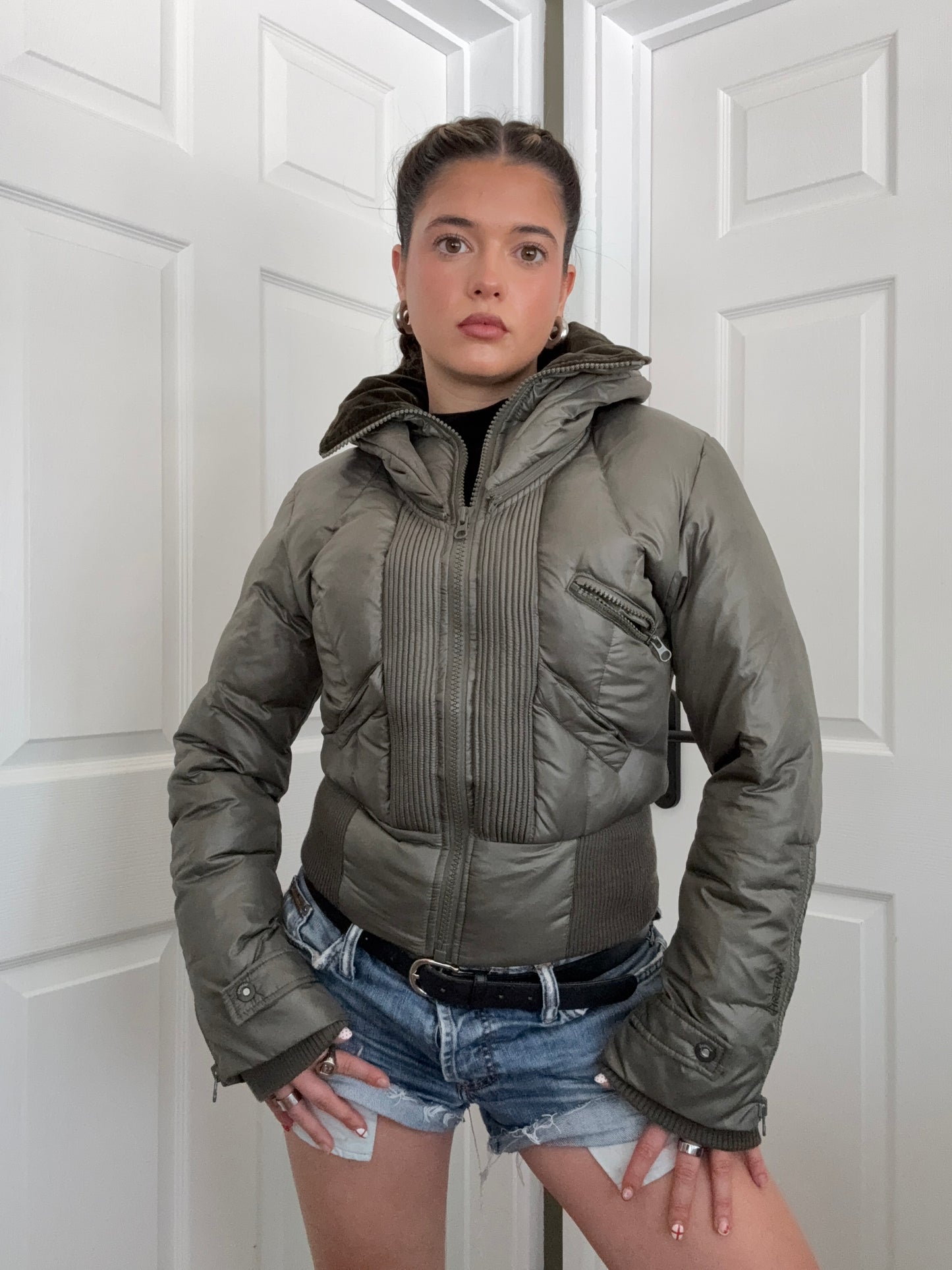 Firetrap Fitted Puffer Jacket (M)