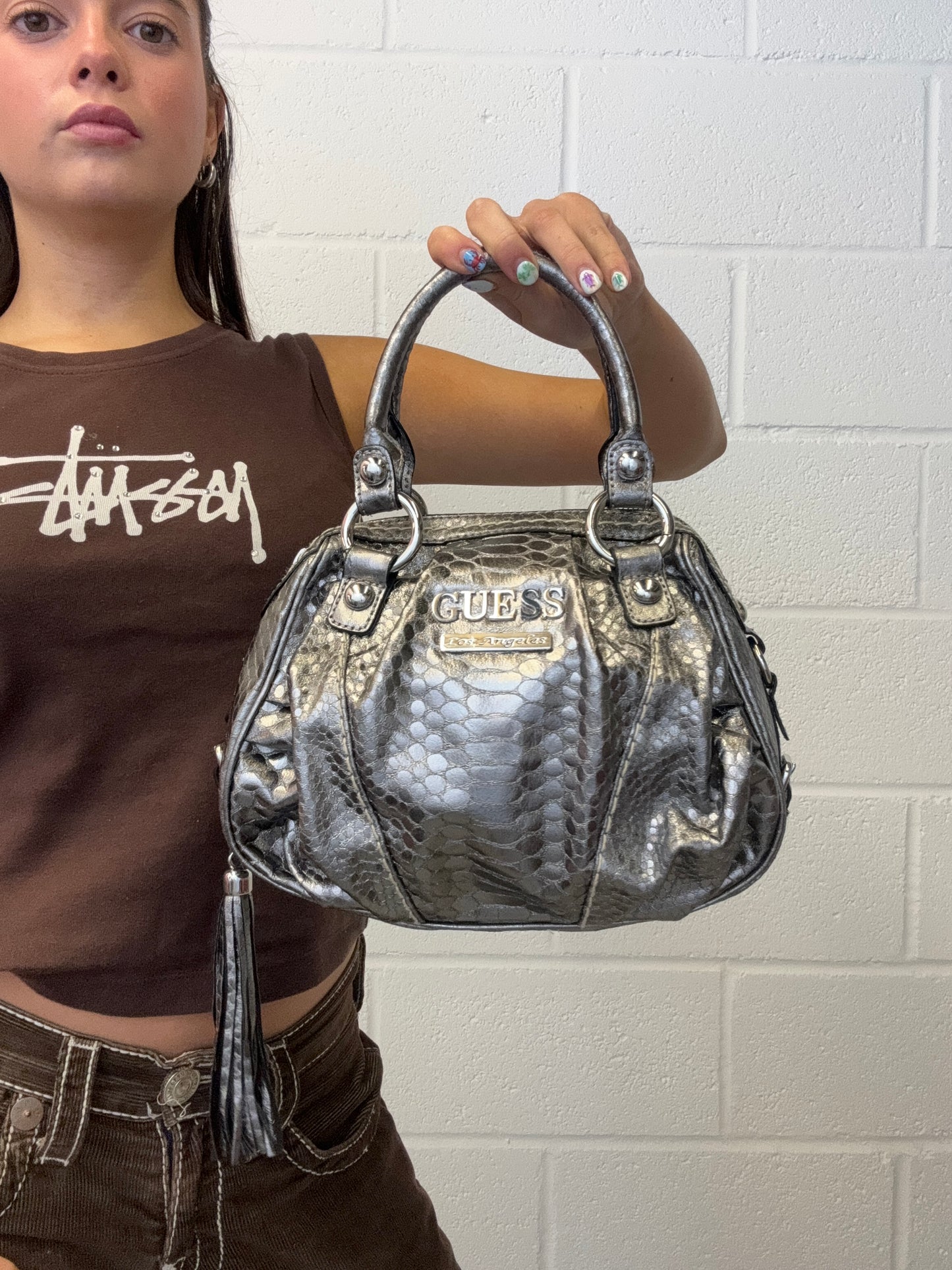 Guess Silver Bag