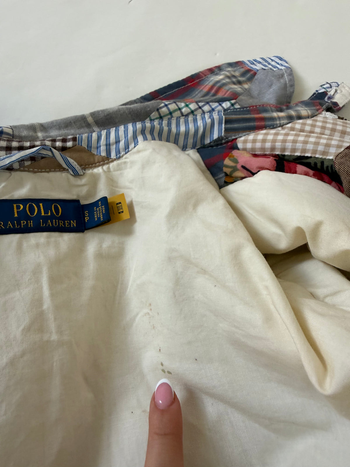 Polo Ralph Lauren Patchwork Bomber Jacket (S)