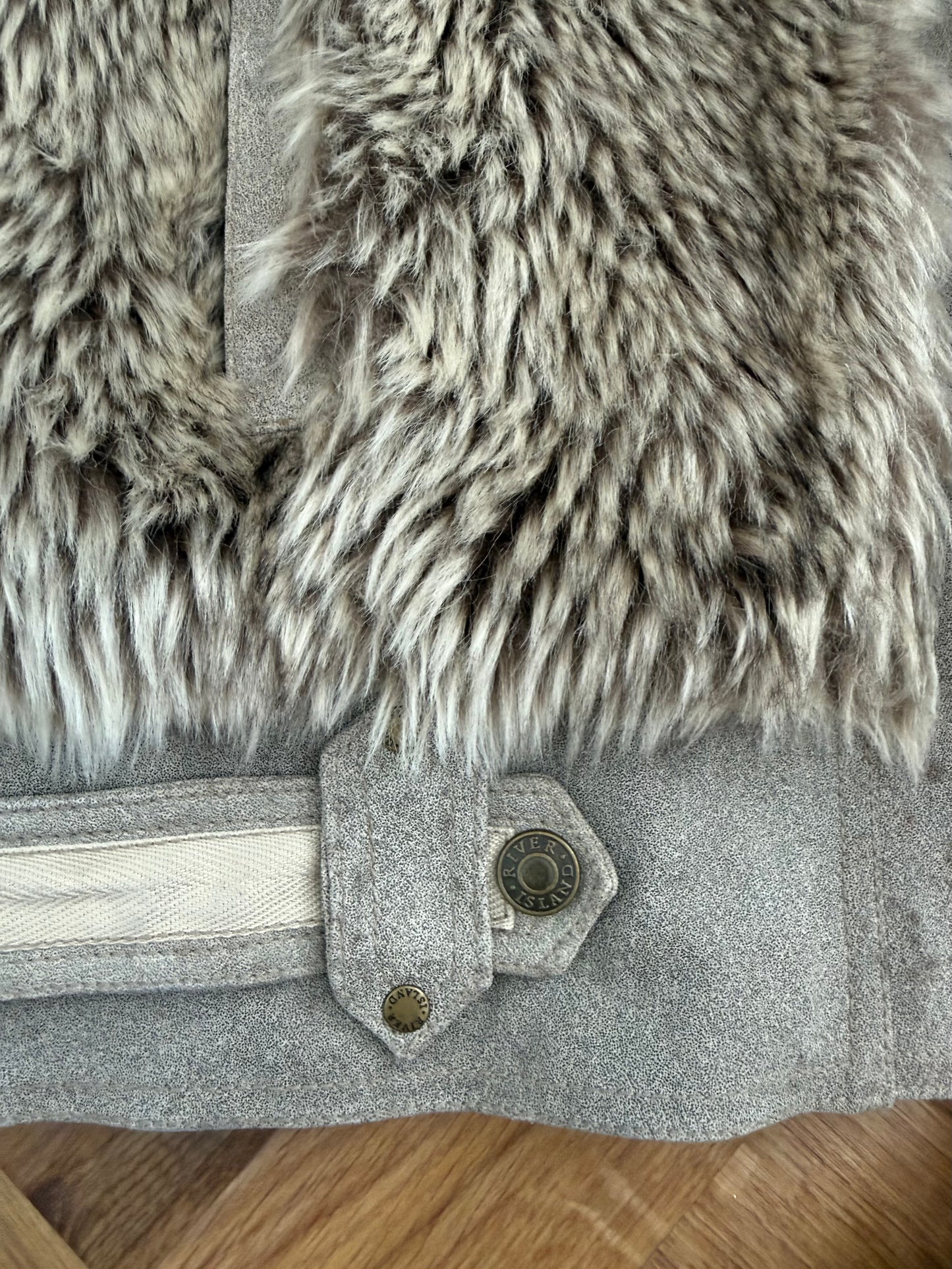 Faux Fur Bomber Jacket (UK16)