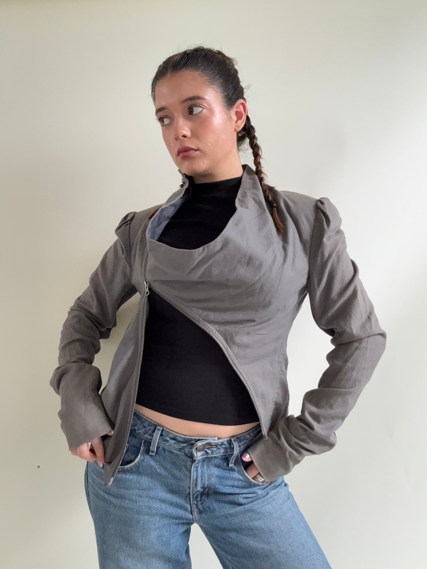 Allsaints Asymmetric Jacket (UK12)