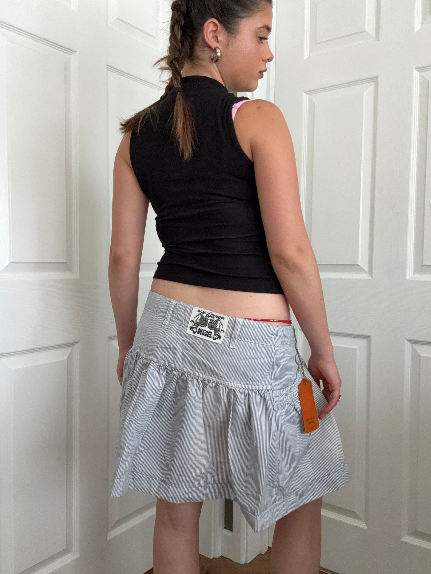 Diesel Pinstripe Skirt (30)