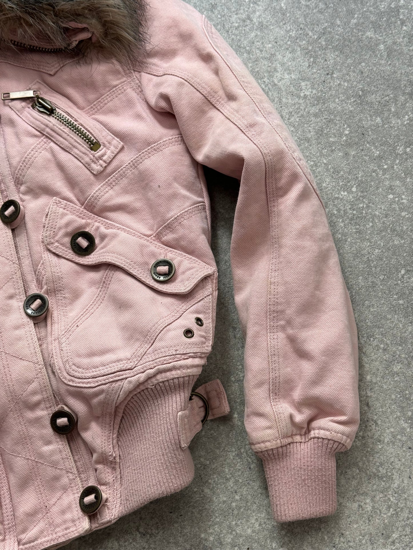 Y2K Pink Utility Jacket (UK10)