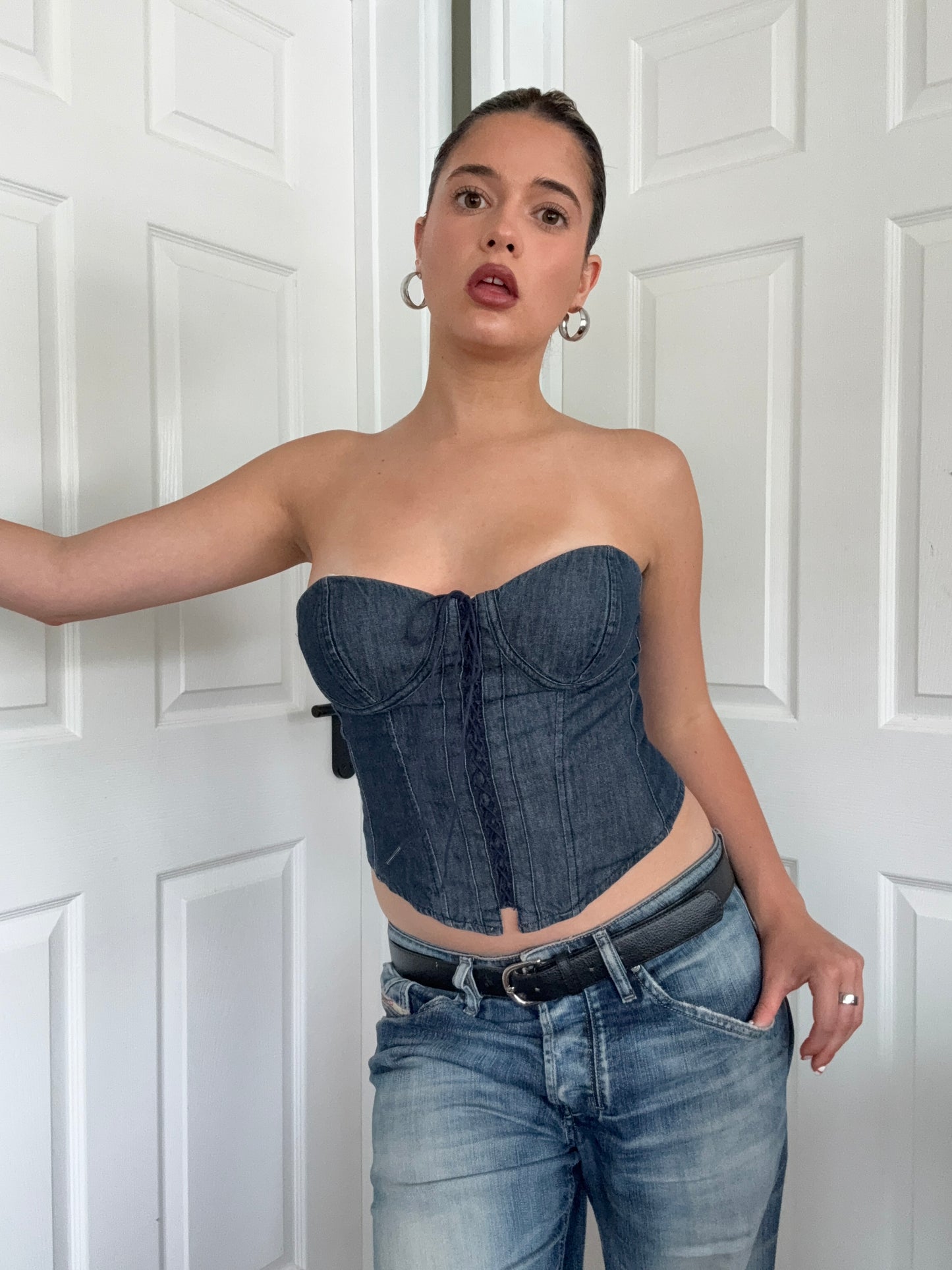 Ralph Lauren Denim Corset (US8)