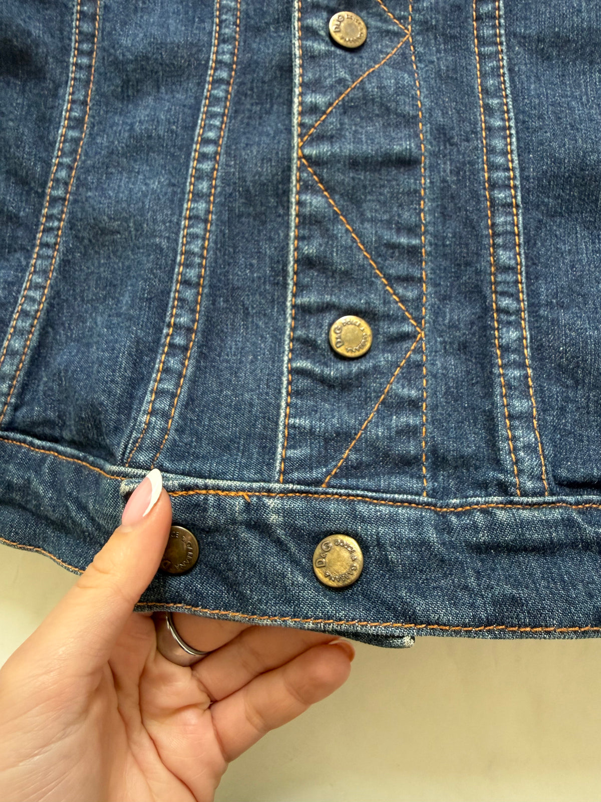 Vintage Dolce & Gabbana Fitted Denim Jacket (M)