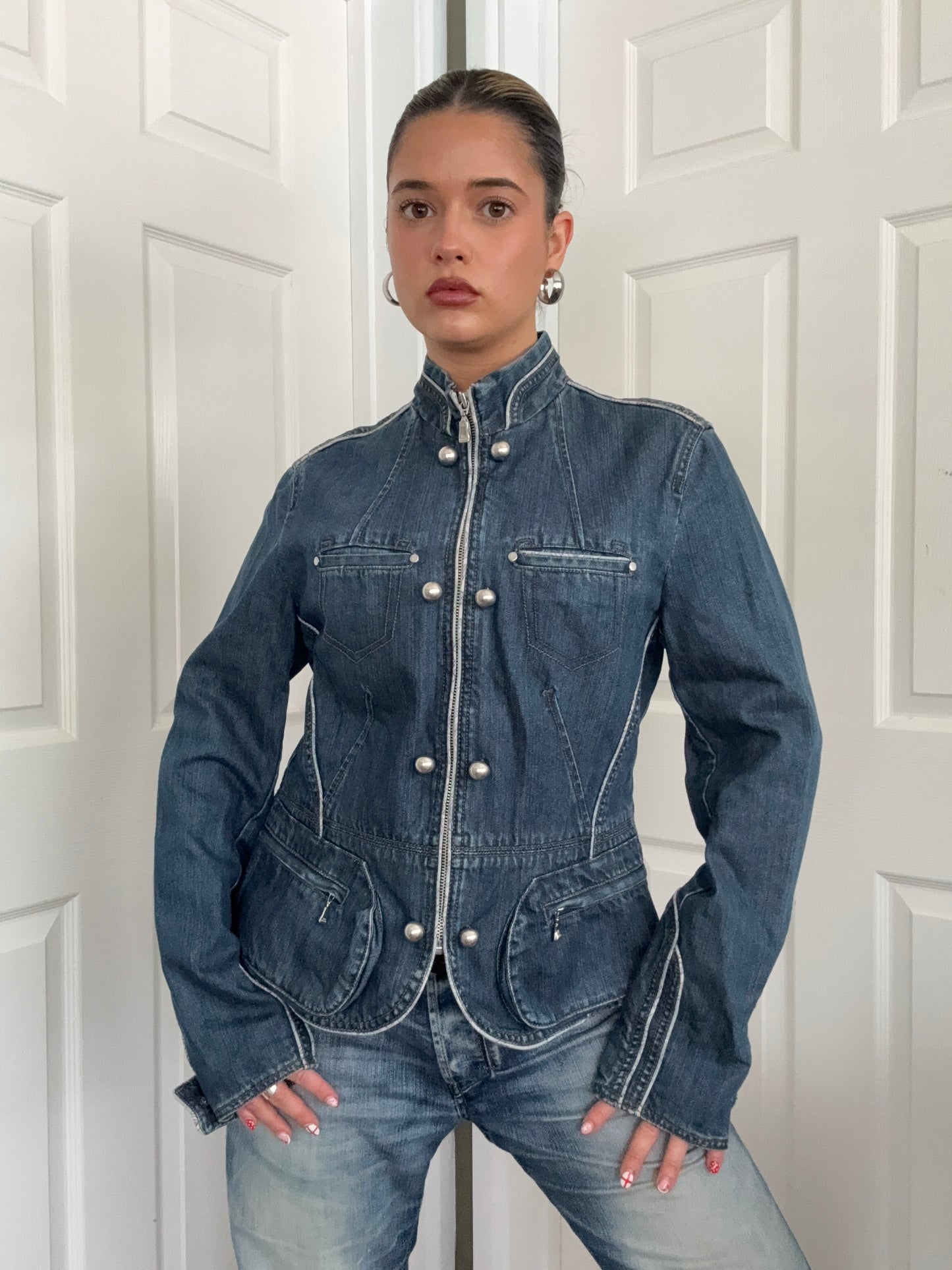 Ted Baker Denim Military Jacket (M)