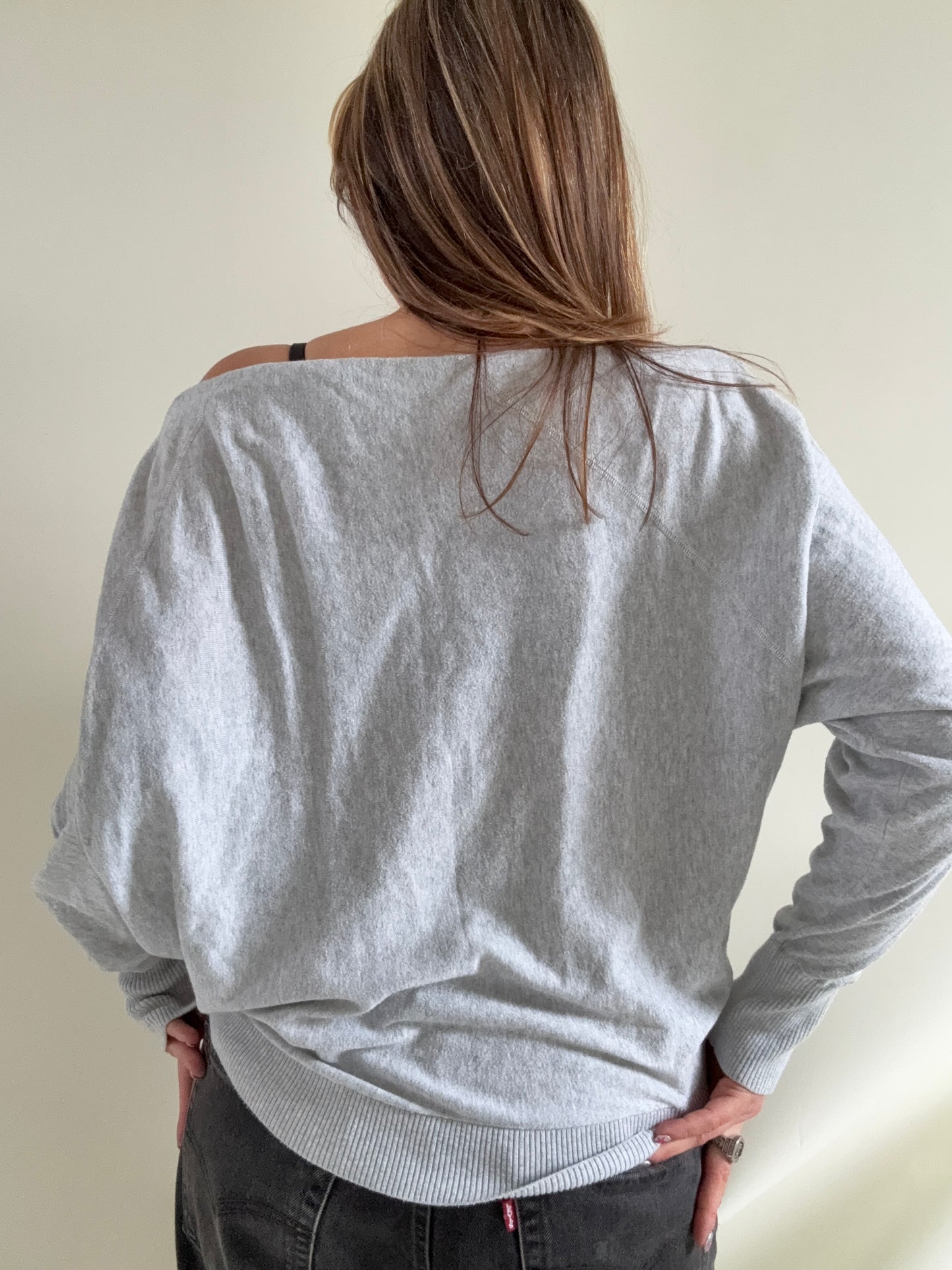 Allsaints Elle Popper Batwing Jumper (L)